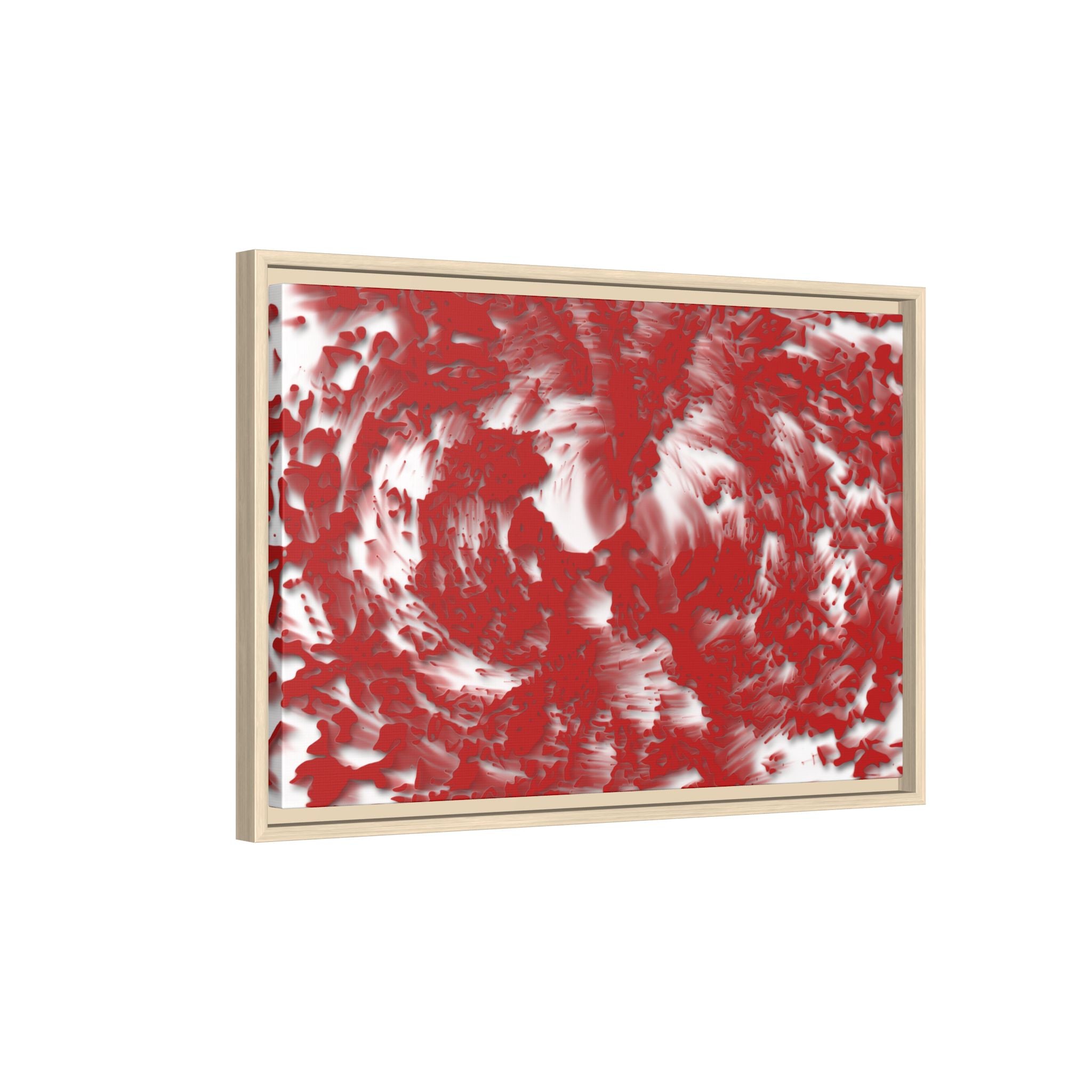 Framed Canvas Art - Tracers Red