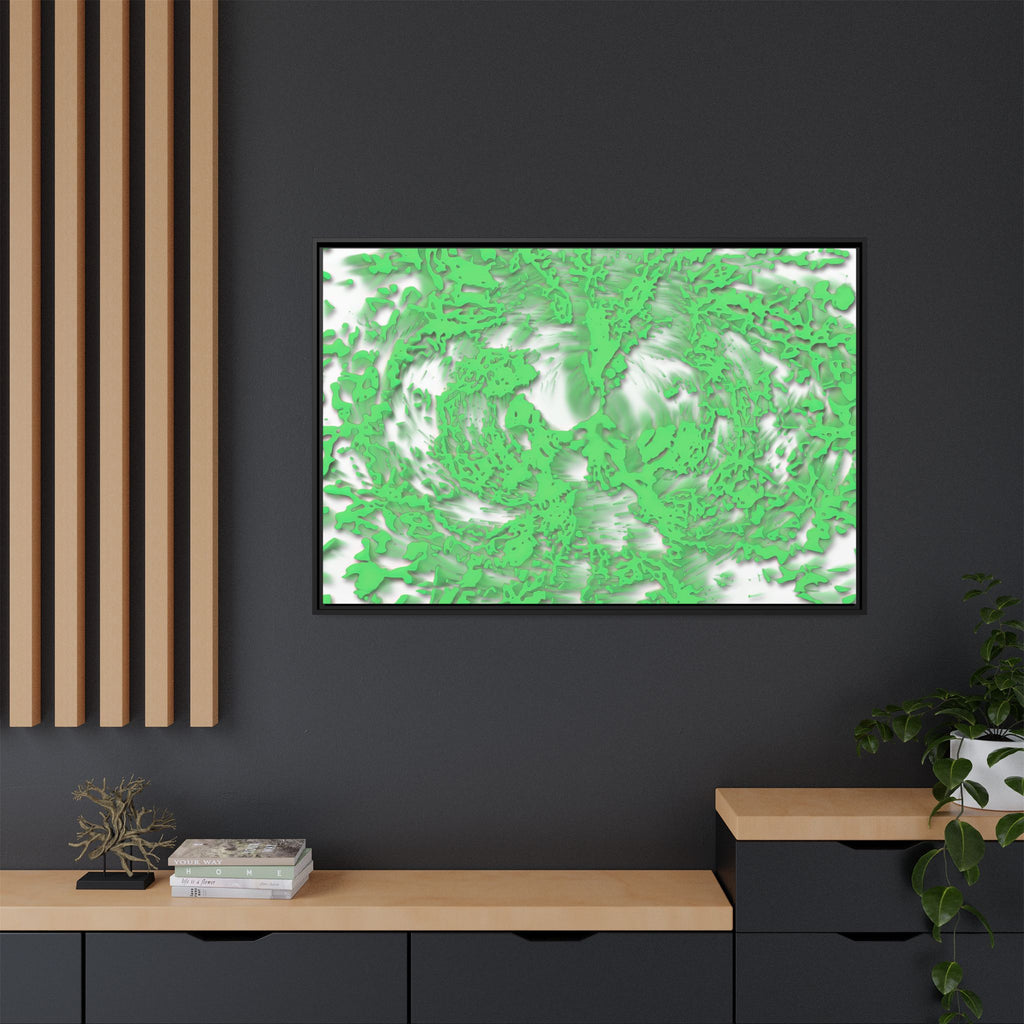 Framed Canvas Art - Tracers Green
