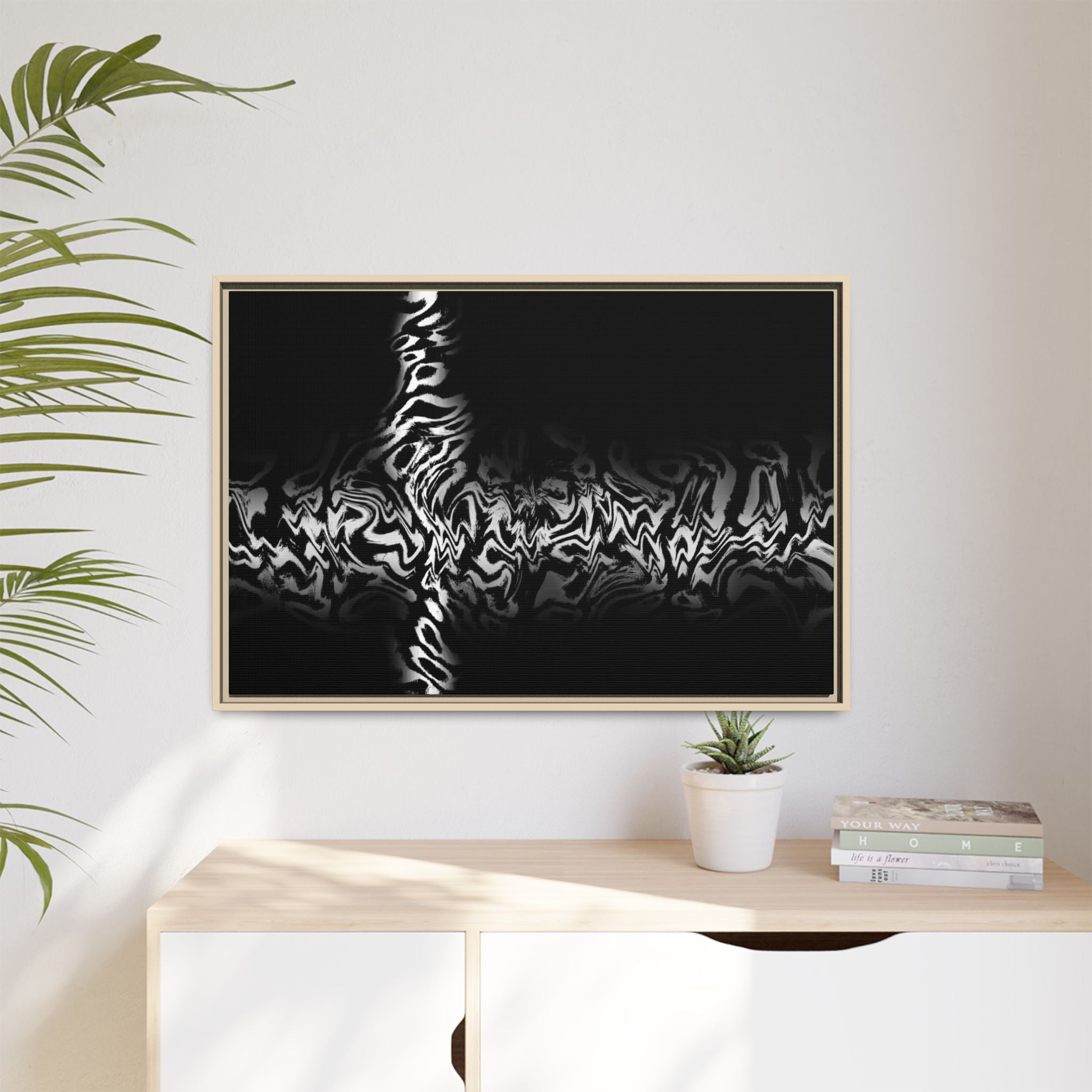 Framed Canvas Art — "Plasma"