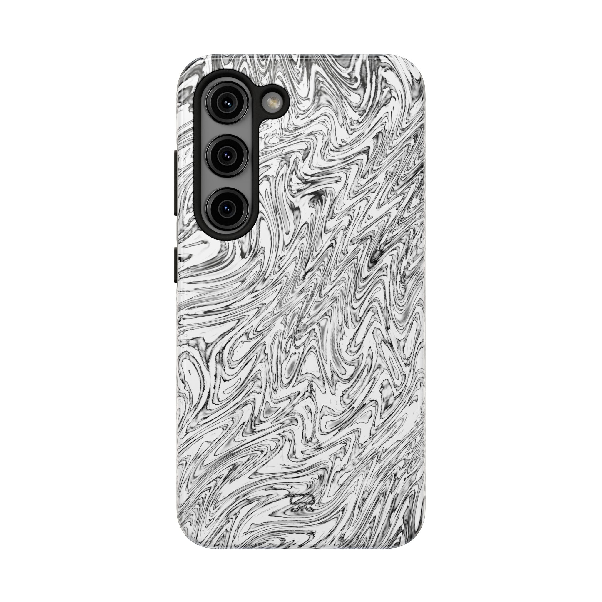 Samsung S21-S25 Tough Phone Case --- Hoops BW