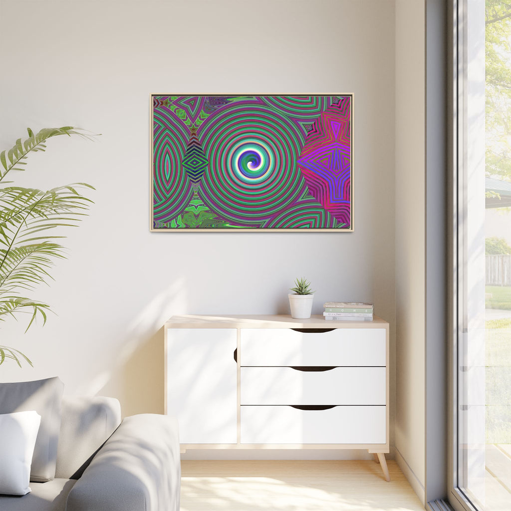 Framed Canvas Art — "Spiroic"