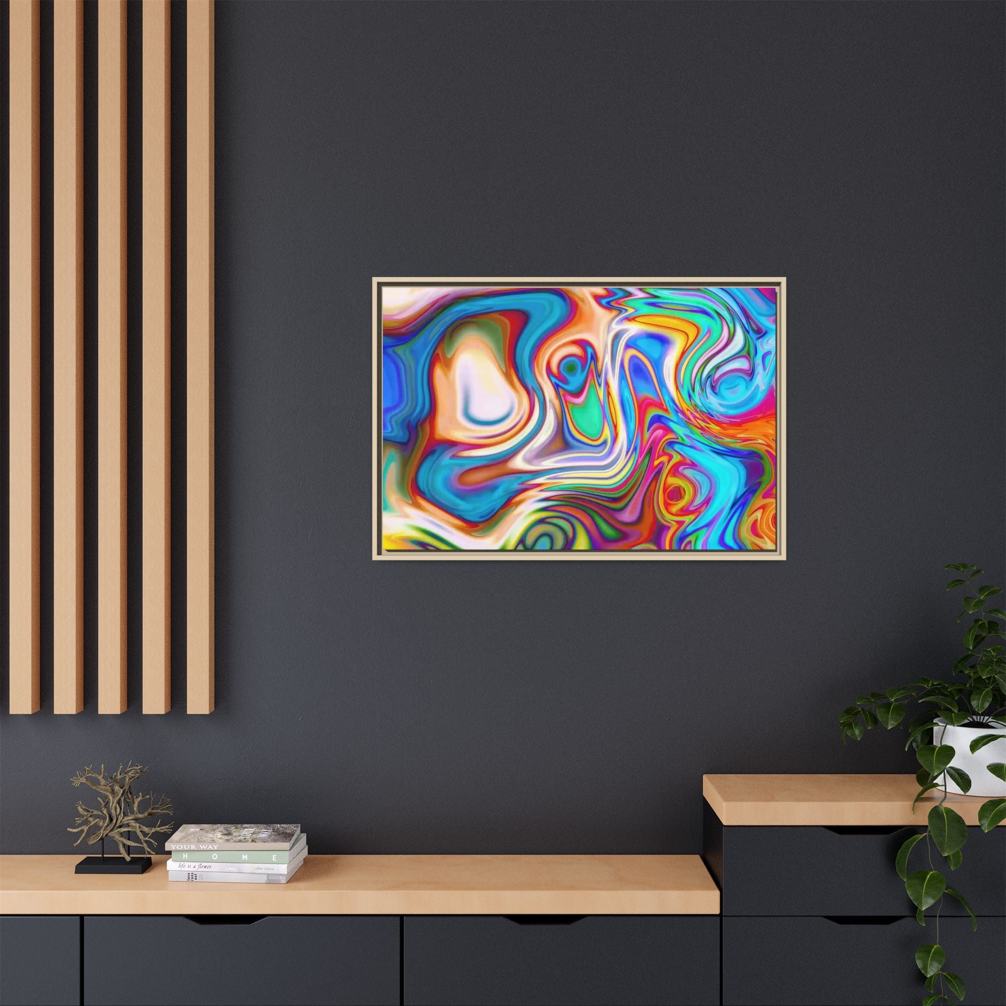Framed Canvas Art — "Metatonal"