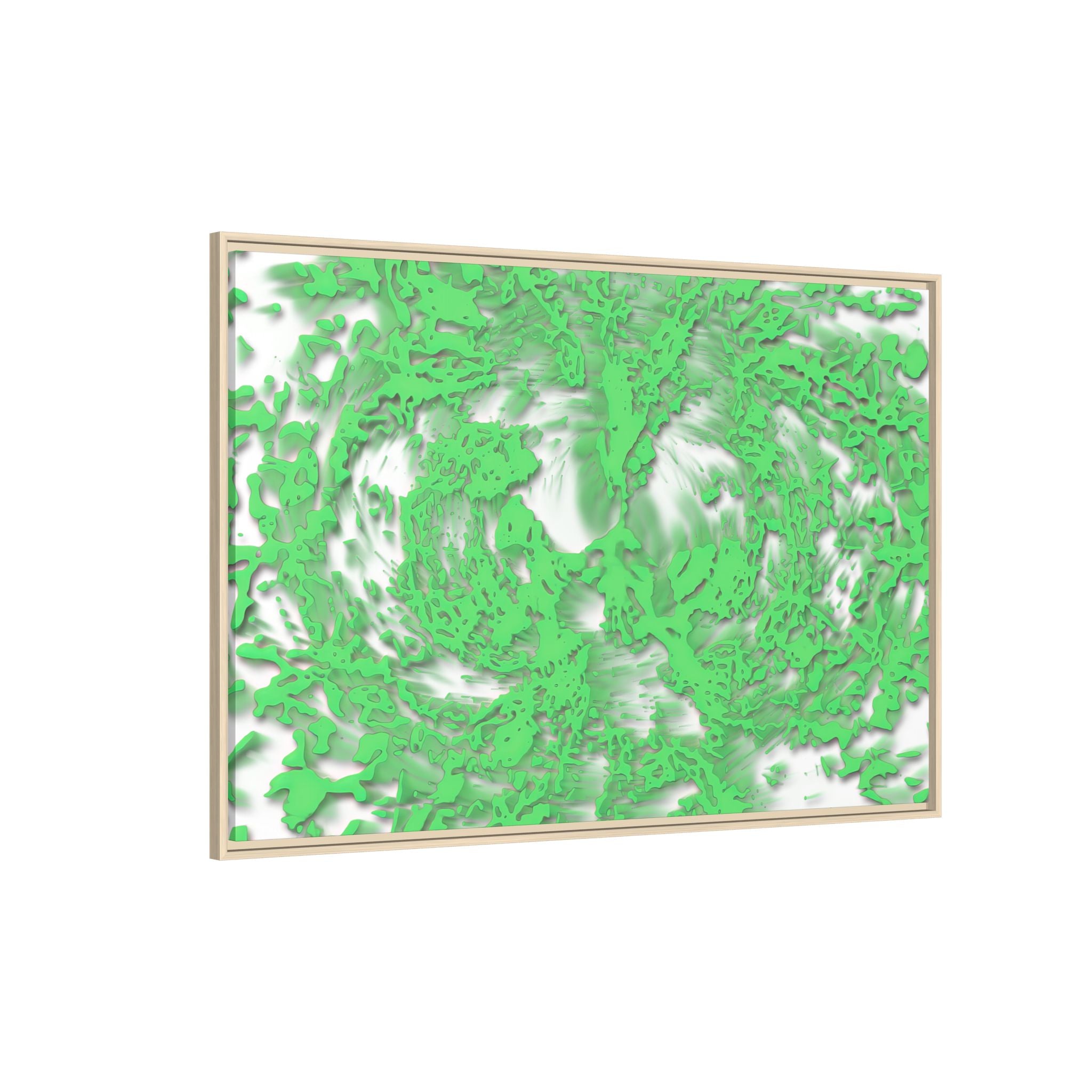 Framed Canvas Art - Tracers Green