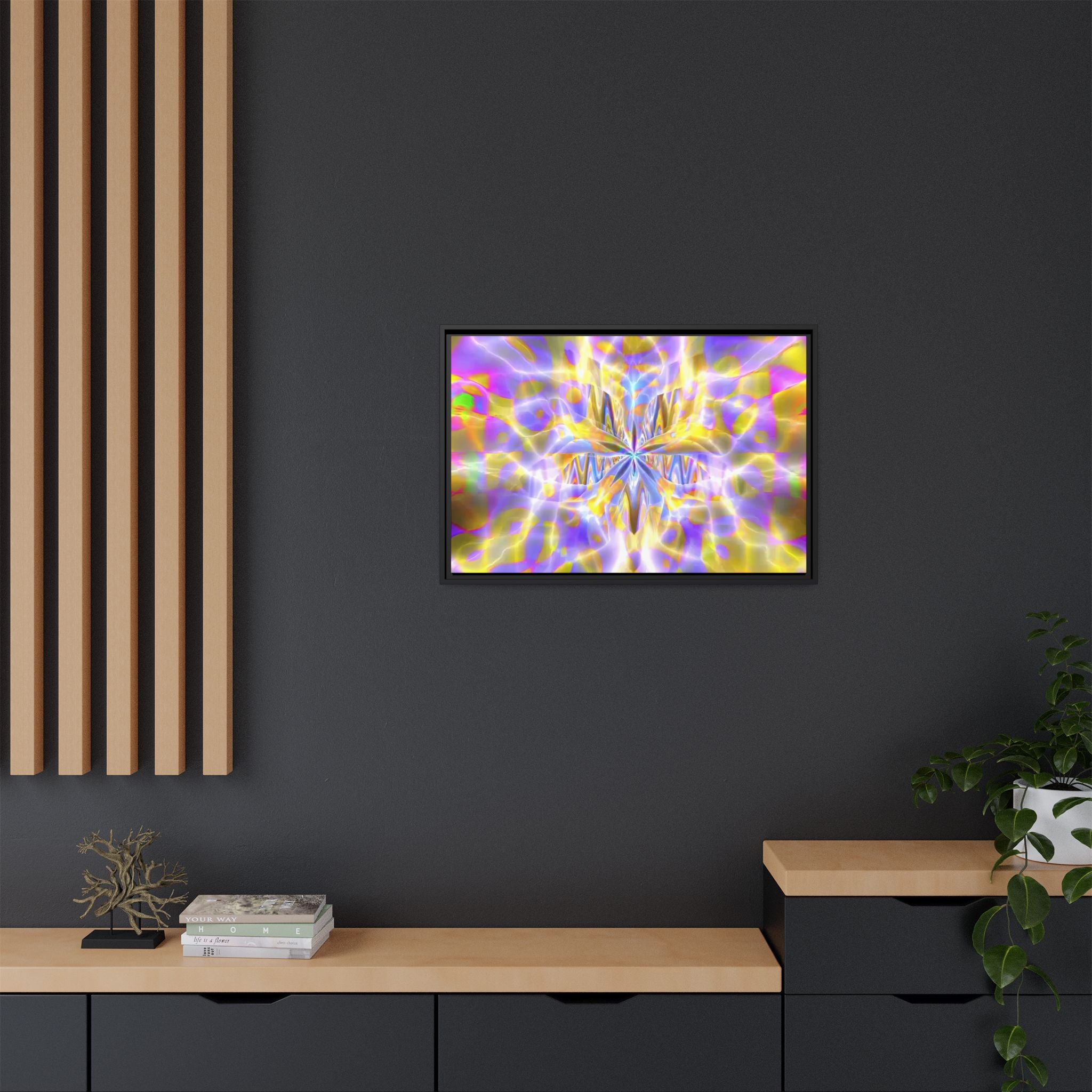 Framed Canvas Art — "Delirium Star"