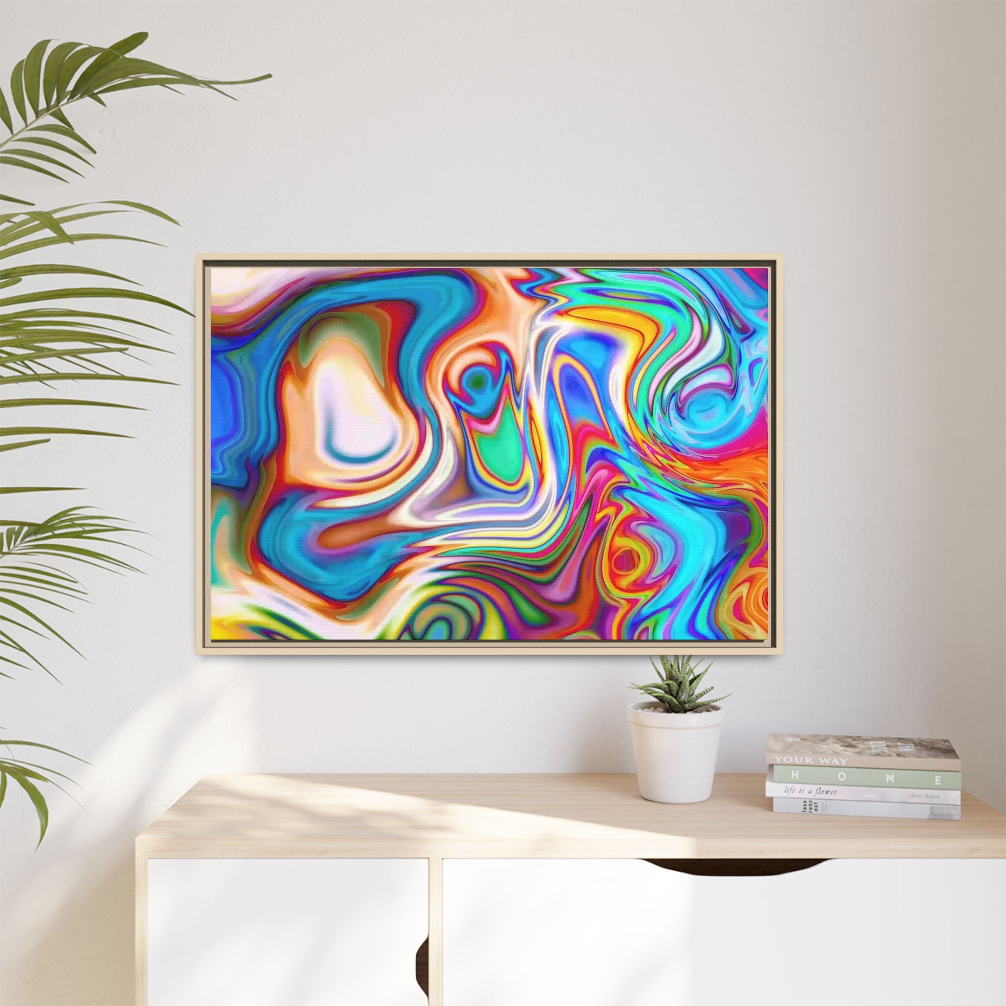 Framed Canvas Art — "Metatonal"