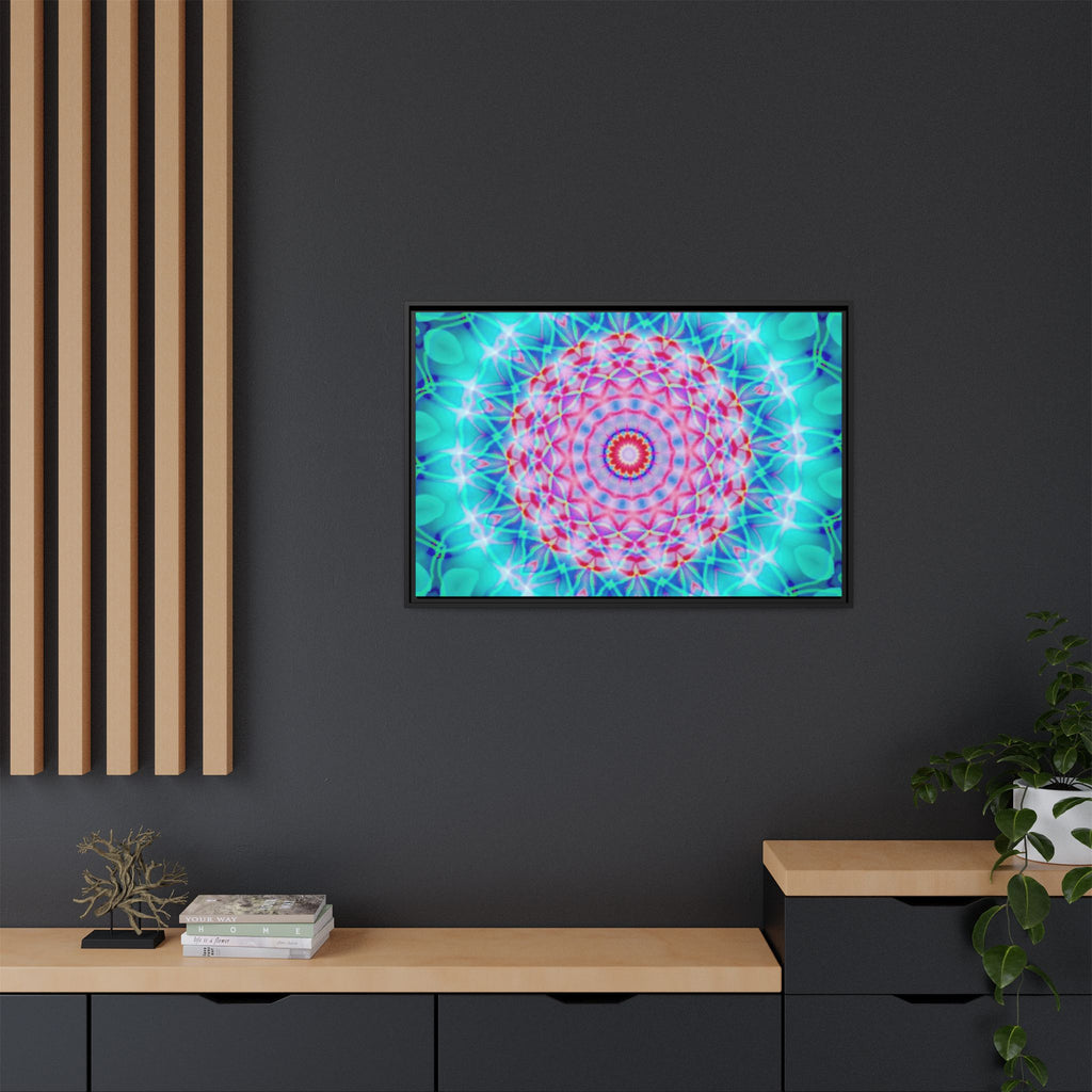 Framed Canvas Art — "Pink Fusion"