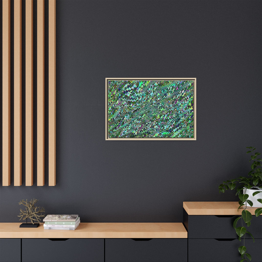 Framed Canvas Art — "GR Jagged"