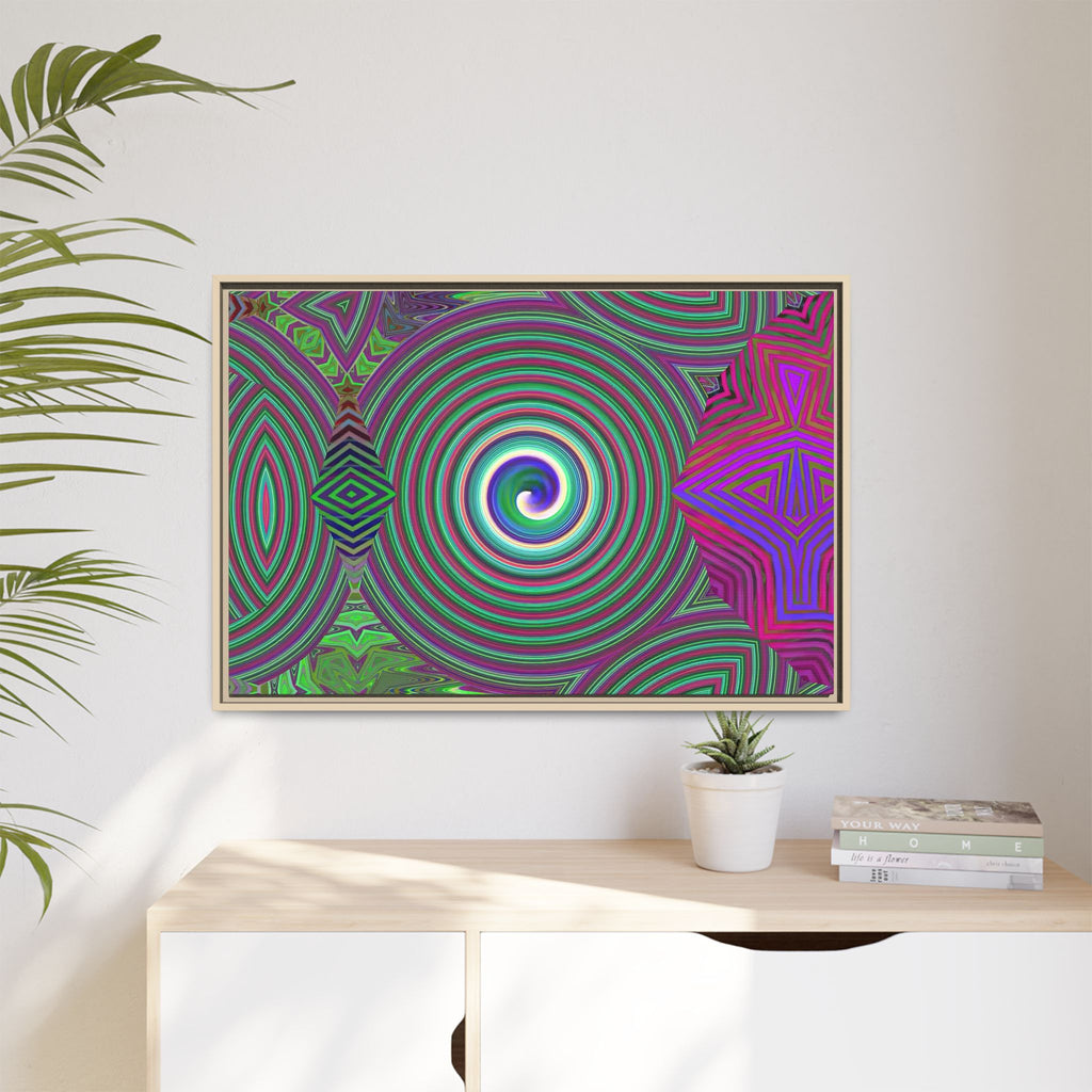 Framed Canvas Art — "Spiroic"
