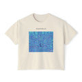 Woman's Box T-Shirt - Fiesta Blu