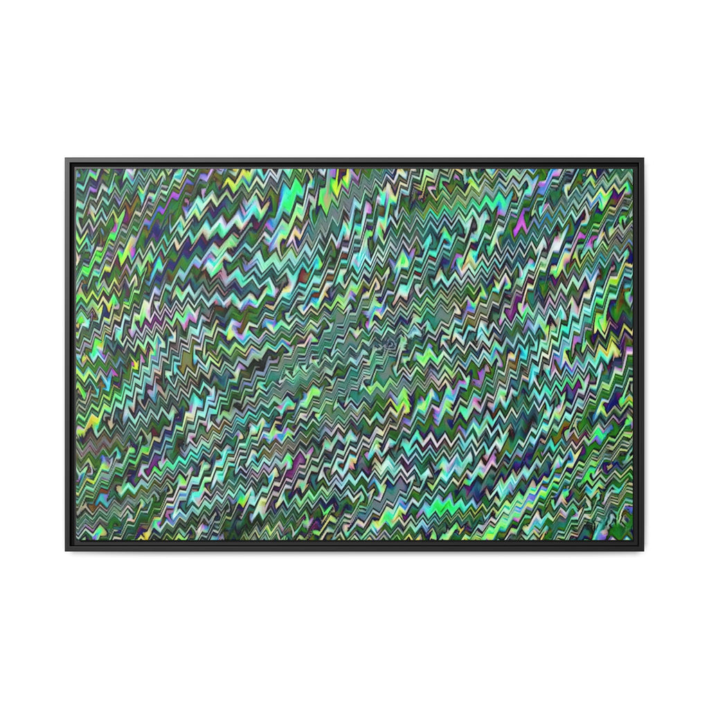 Framed Canvas Art — "GR Jagged"
