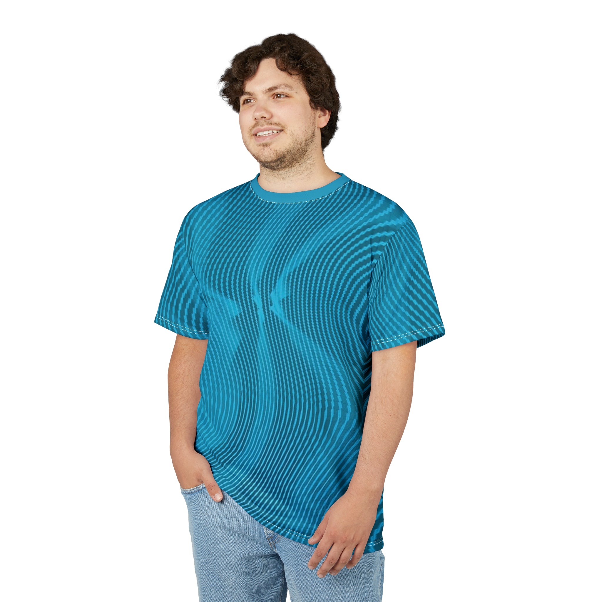 T-Shirt "Sun Spots Blu (AOP)