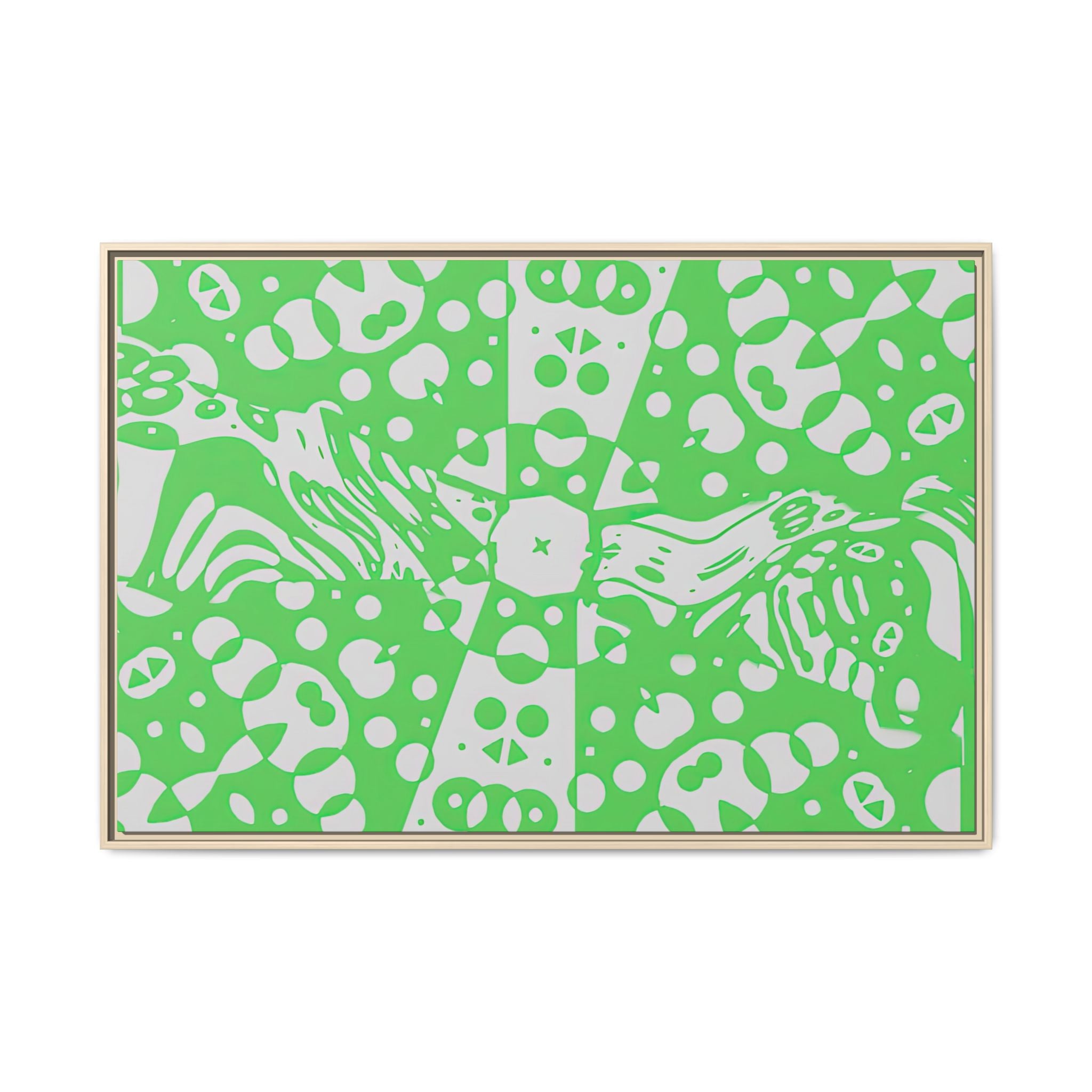 Framed Canvas Art - Aztec G