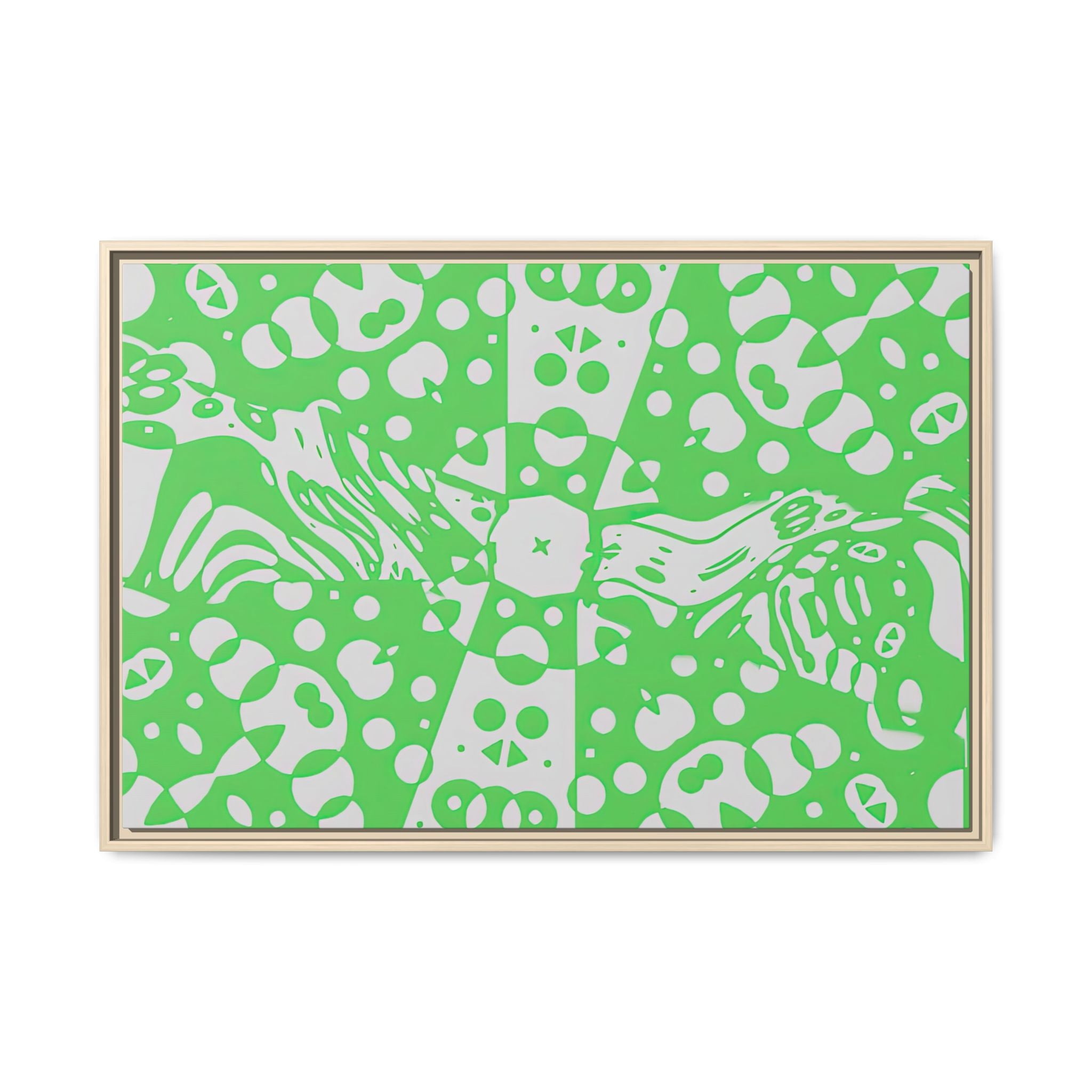 Framed Canvas Art - Aztec G