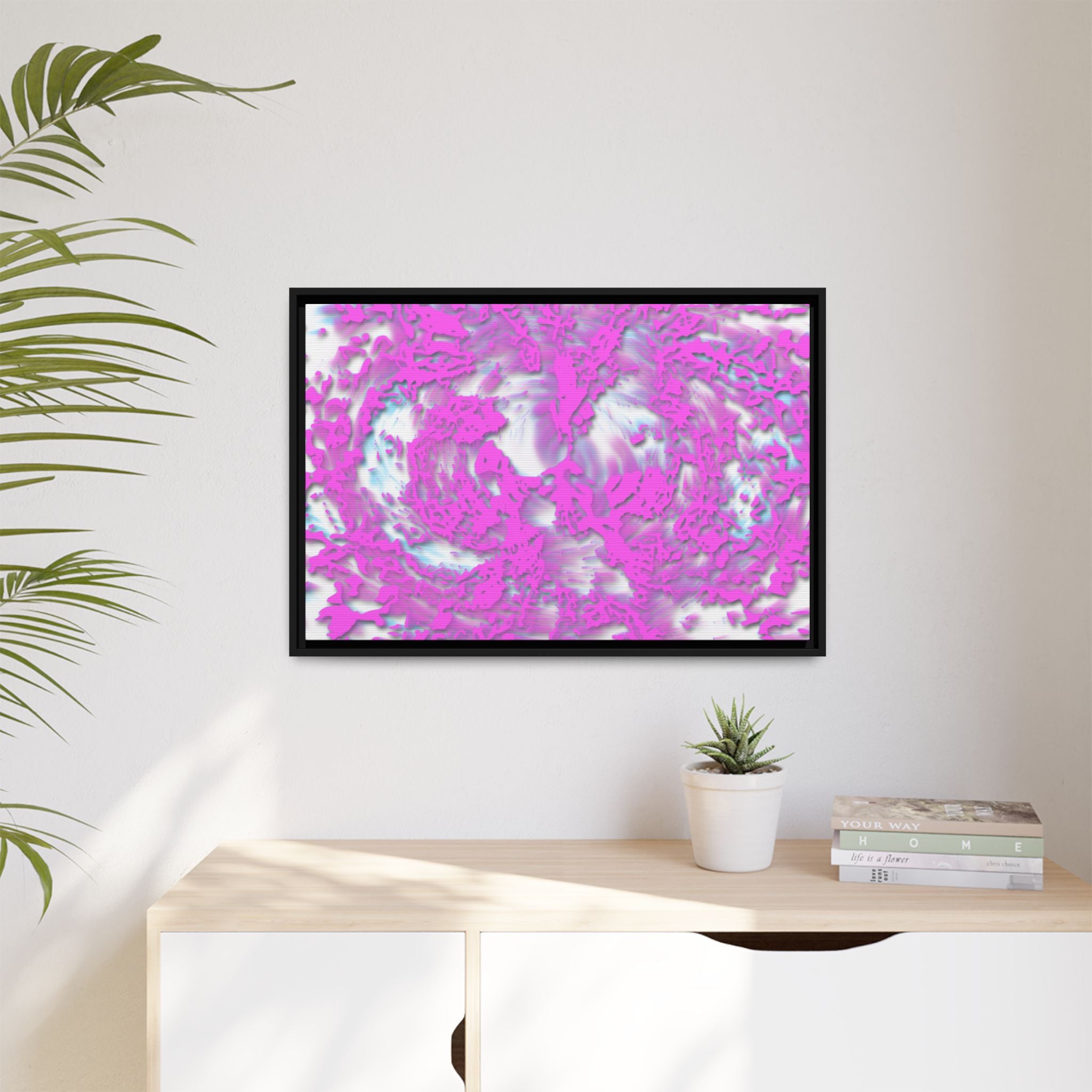 Framed Canvas Art - Tracers Cotton Candy