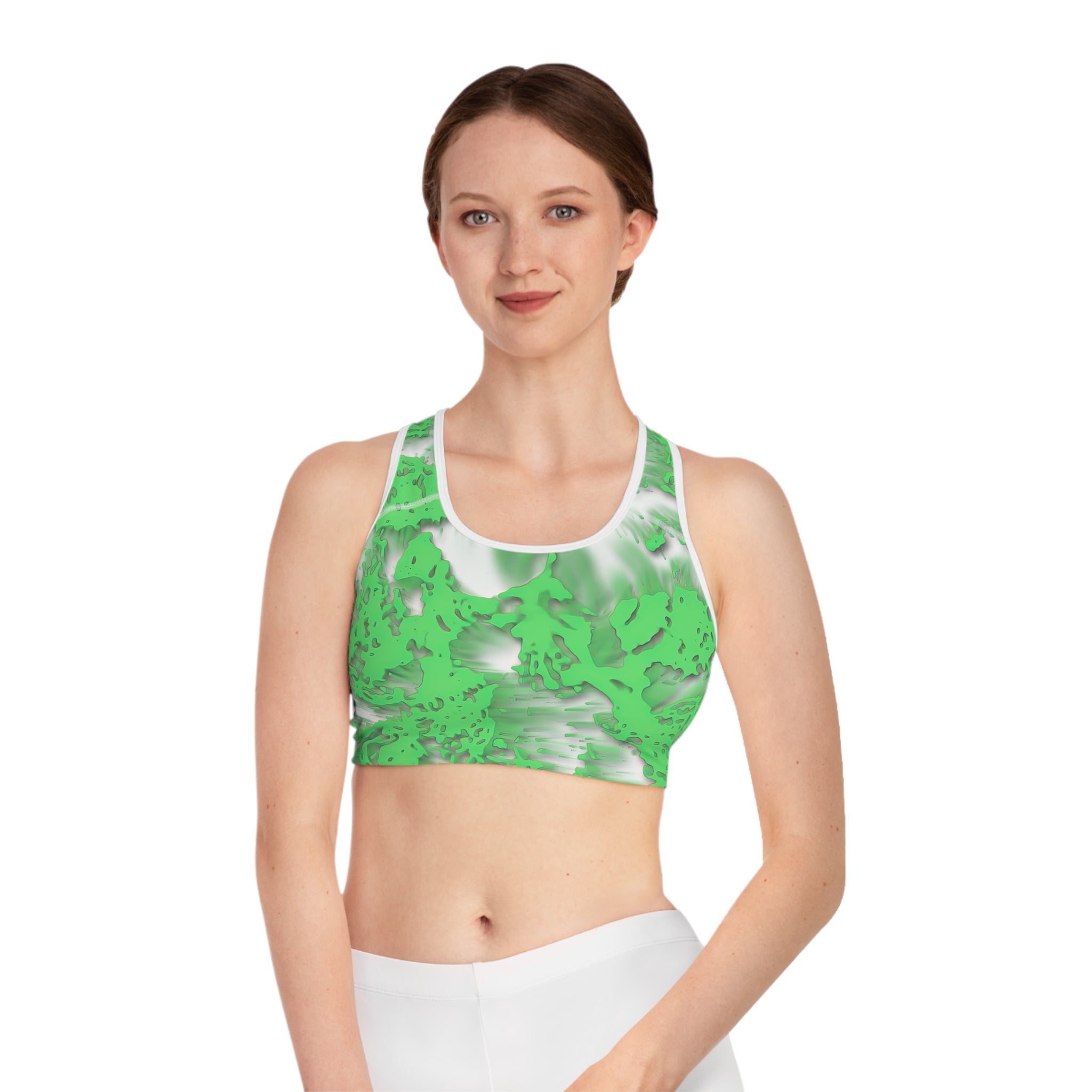 Sports Bra - Tracers Green