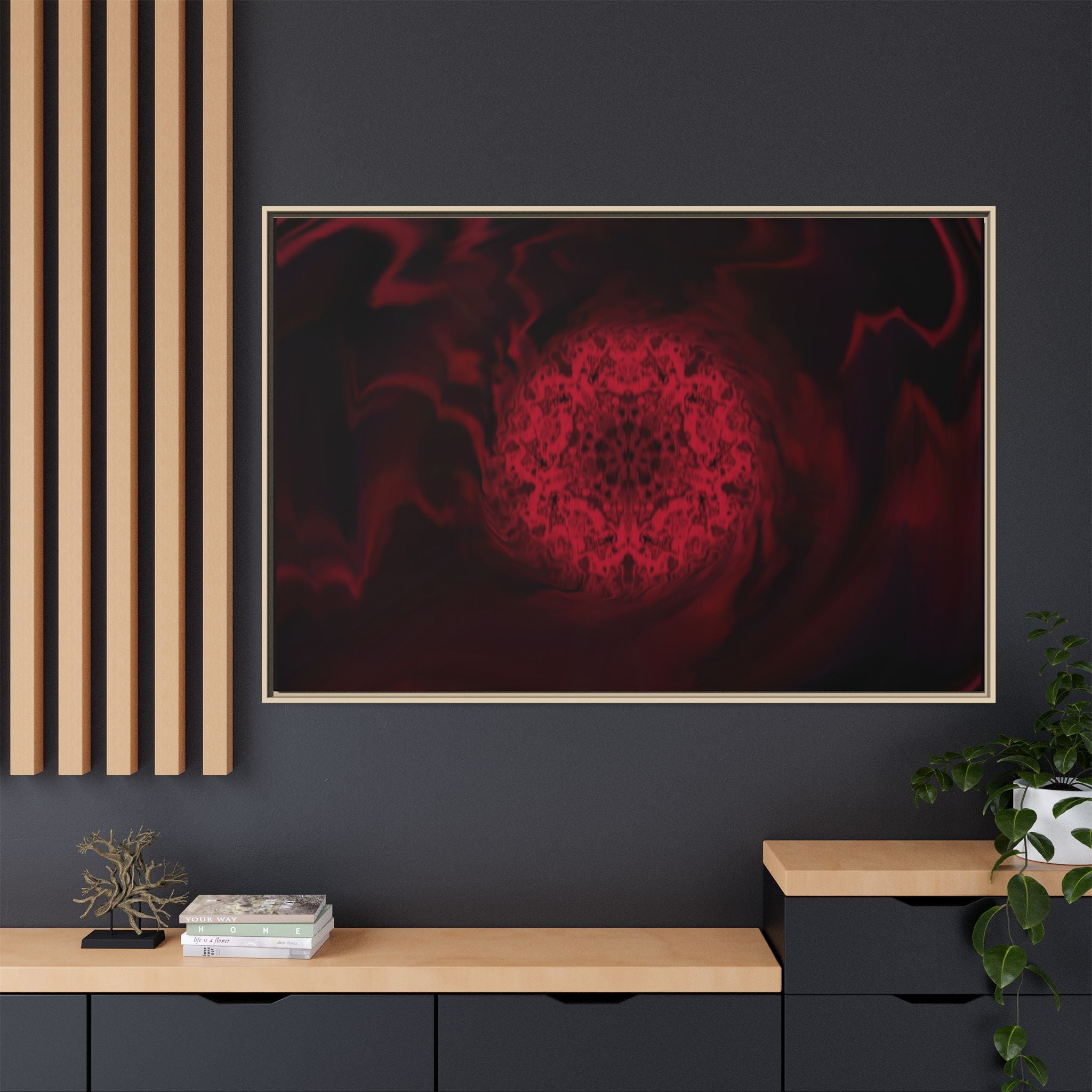 Framed Canvas Art — "Interlaced"