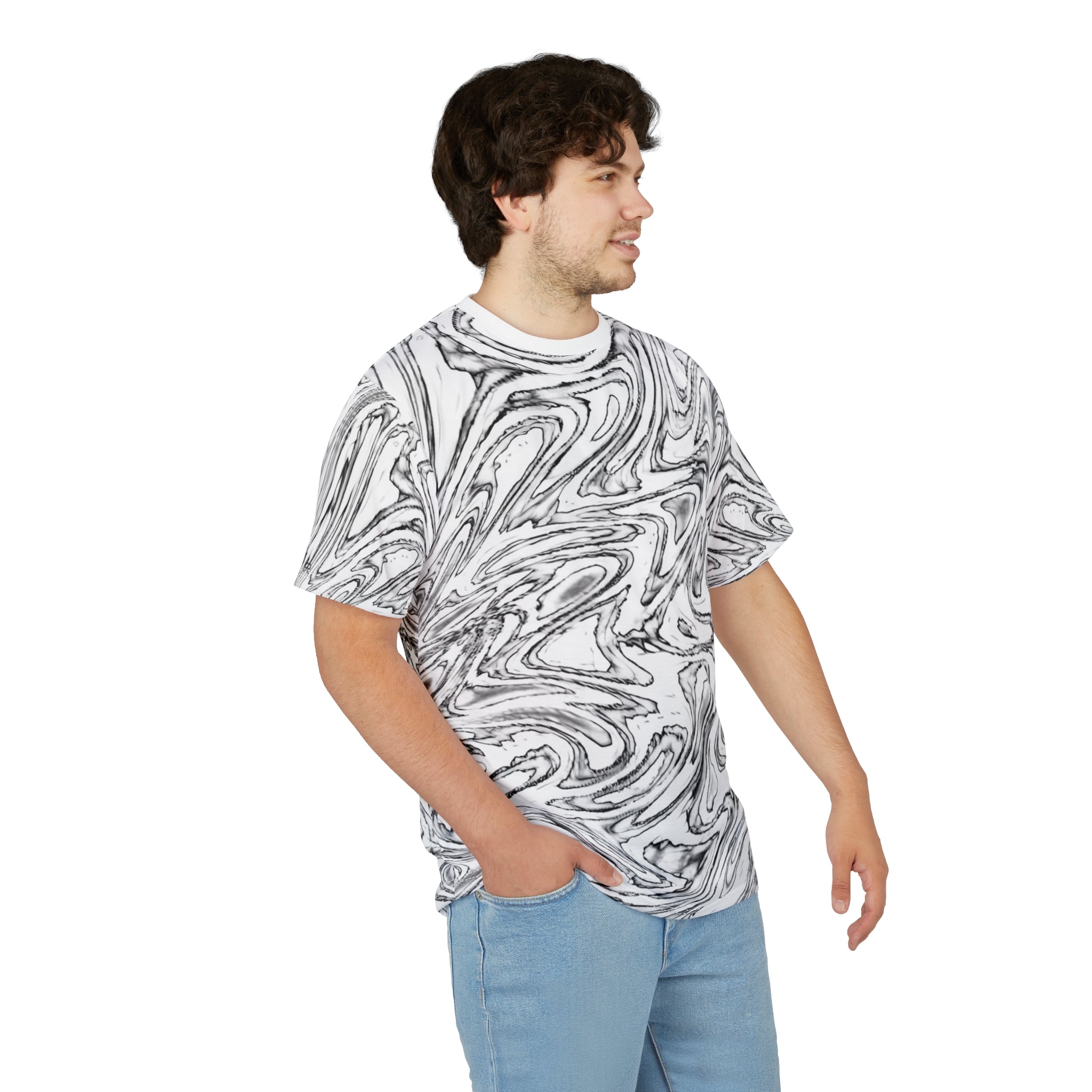 T-Shirt "Hoop BW" (AOP)