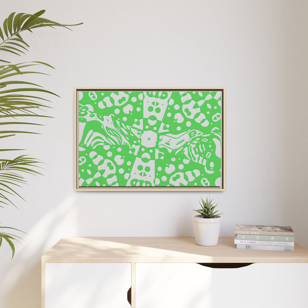 Framed Canvas Art - Aztec G