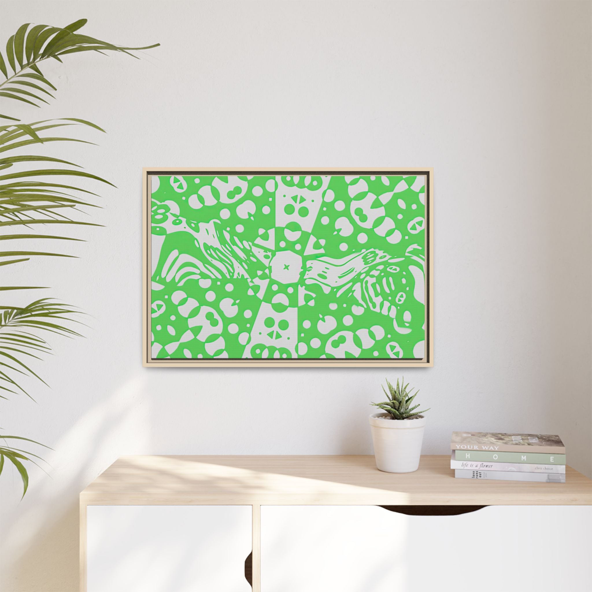 Framed Canvas Art - Aztec G