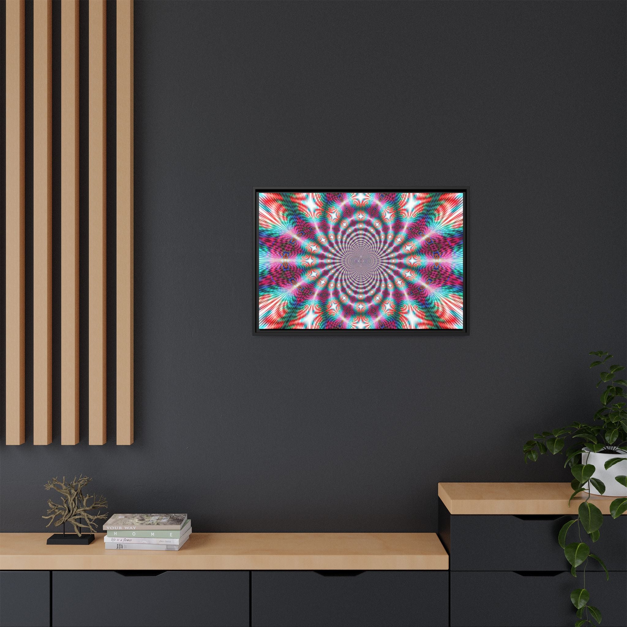 Framed Canvas Art — "QOV"
