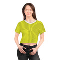 Crop Tee "Sun Spots Yellow" (AOP)