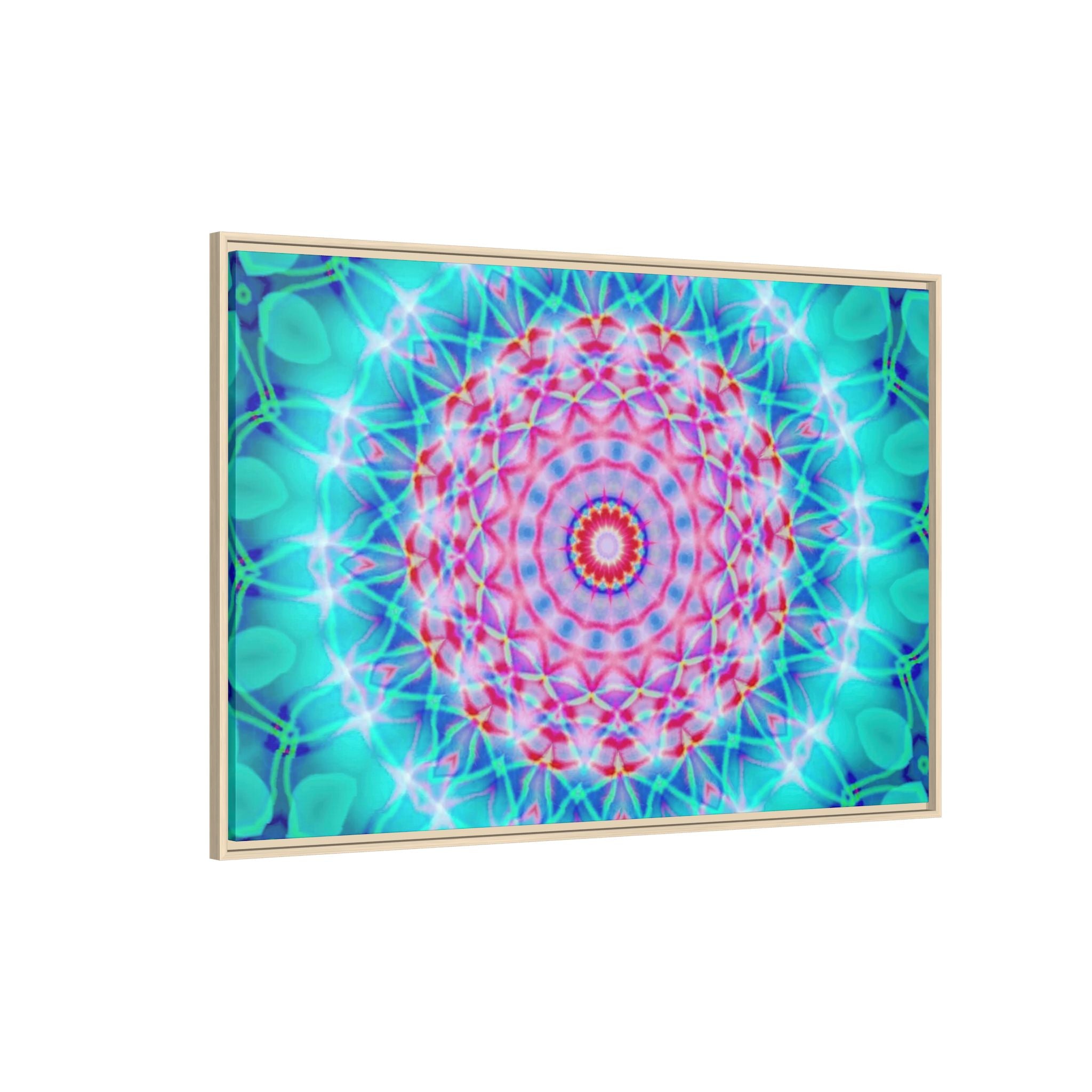 Framed Canvas Art — "Pink Fusion"