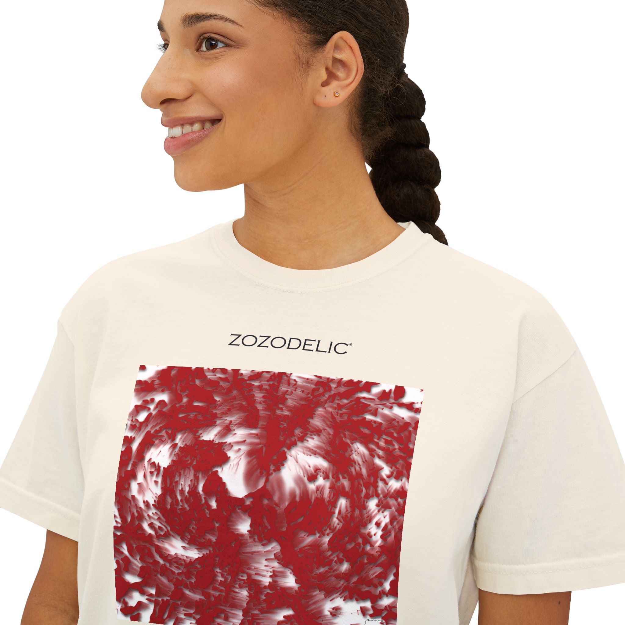 Woman's Box T-Shirt - Tracers Red