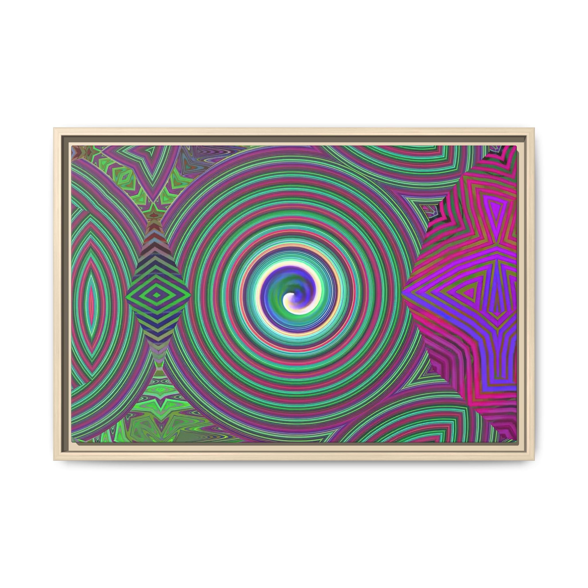Framed Canvas Art — "Spiroic"
