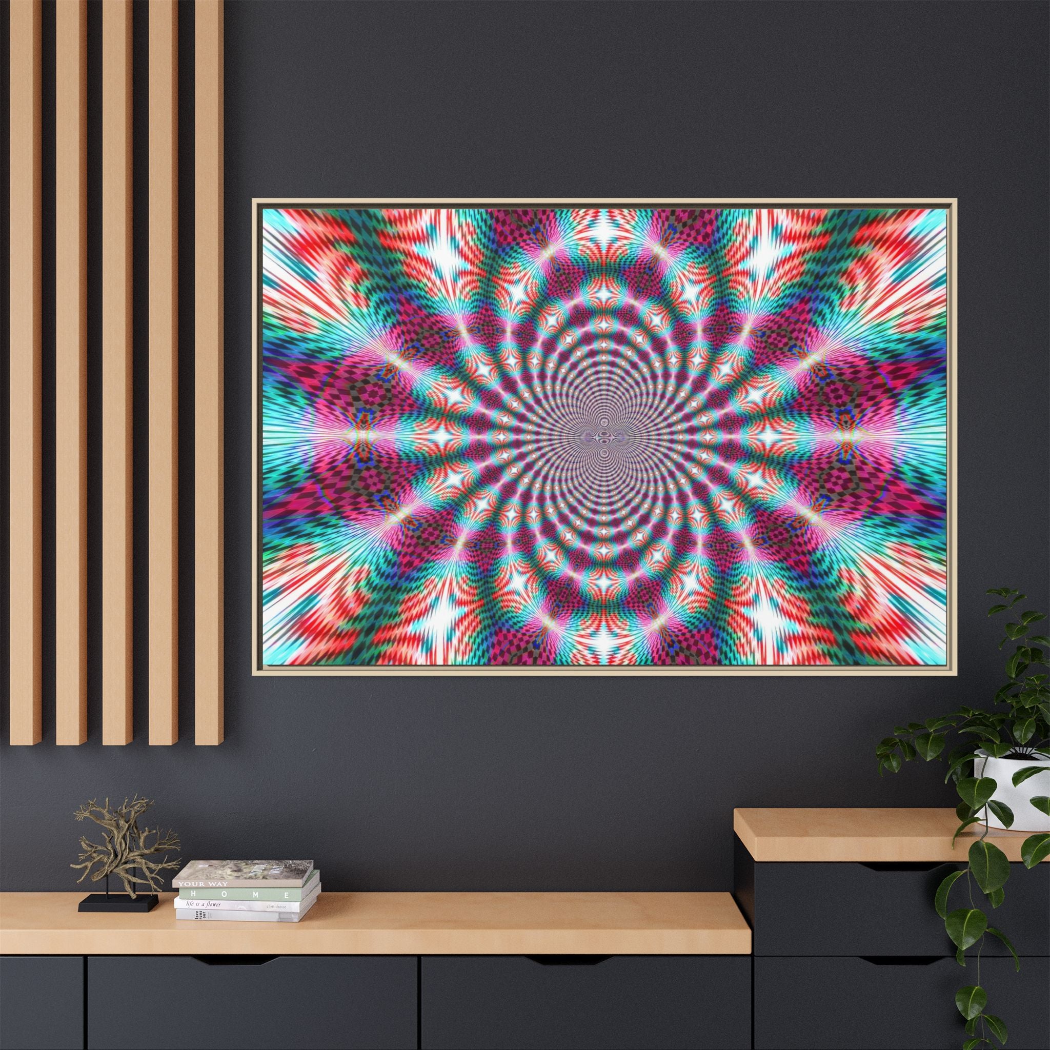Framed Canvas Art — "QOV"