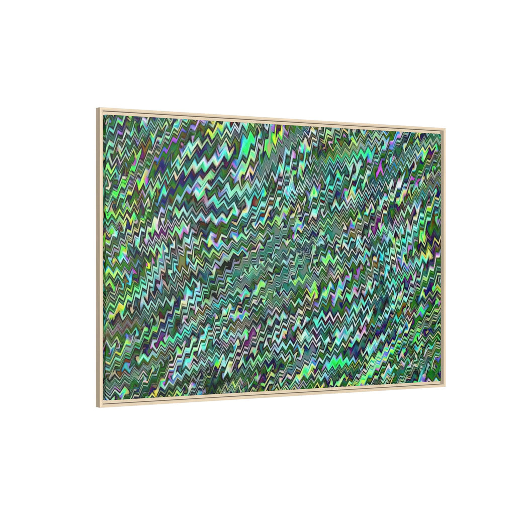 Framed Canvas Art — "GR Jagged"