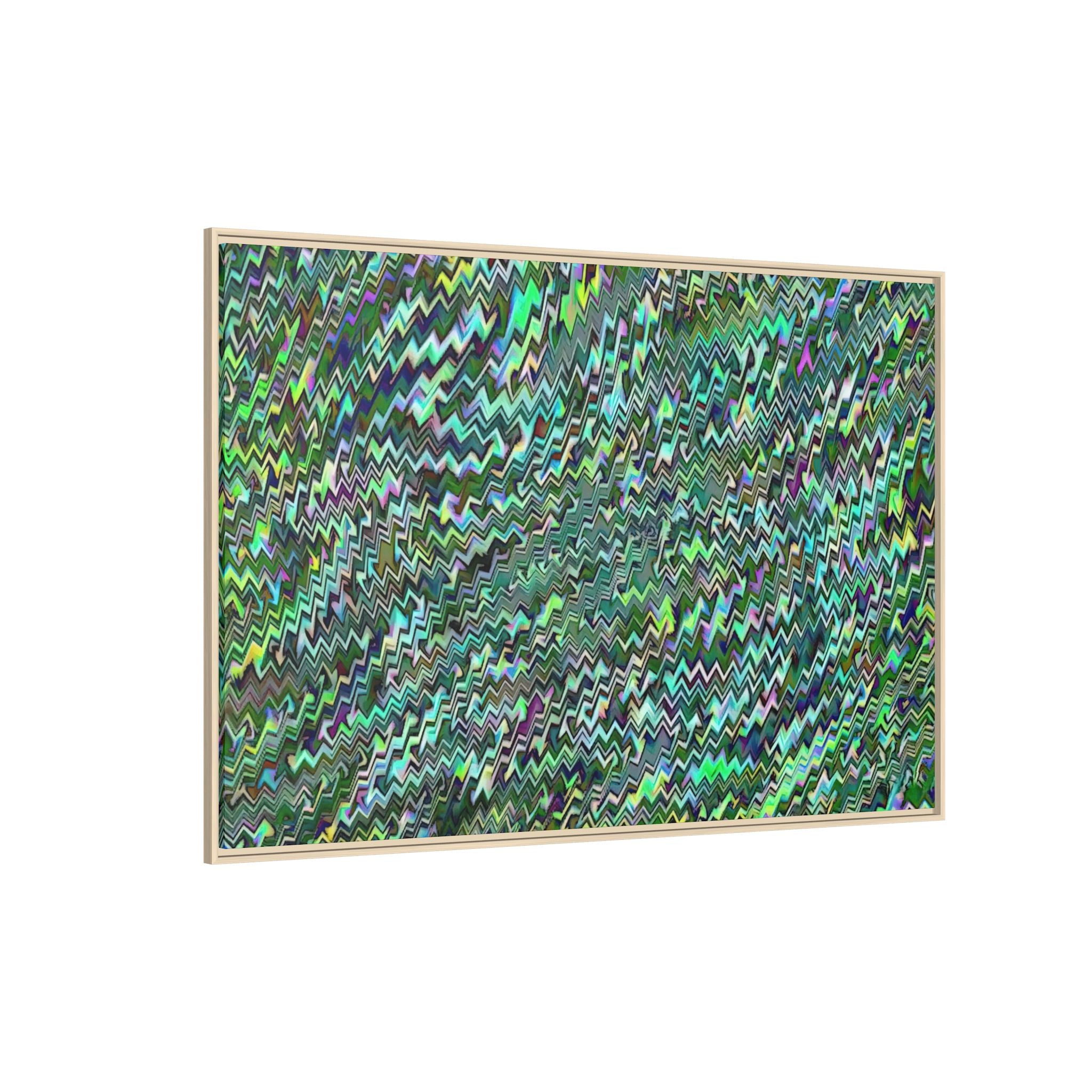 Framed Canvas Art — "GR Jagged"