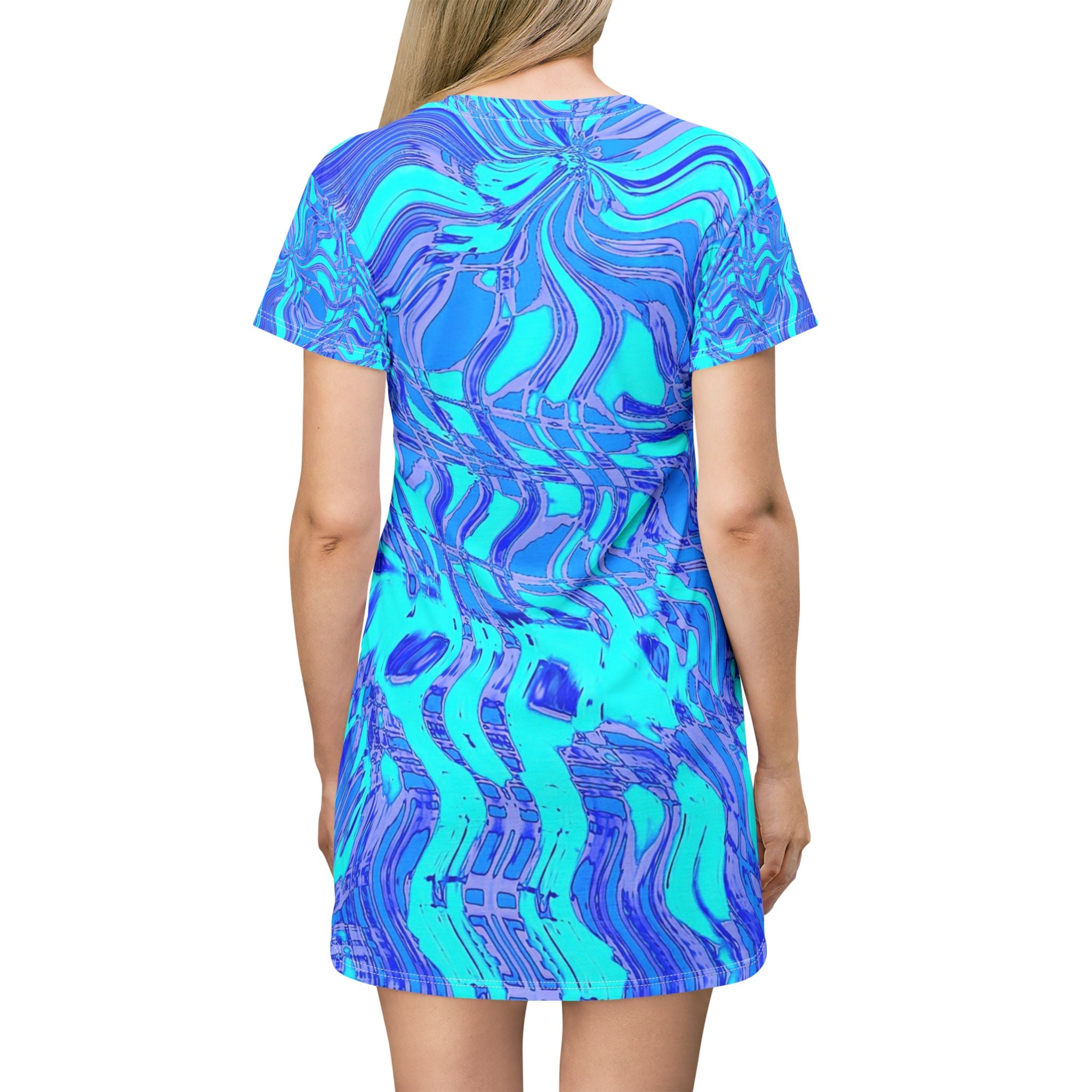 T-Shirt Dress - Fiesta Blu