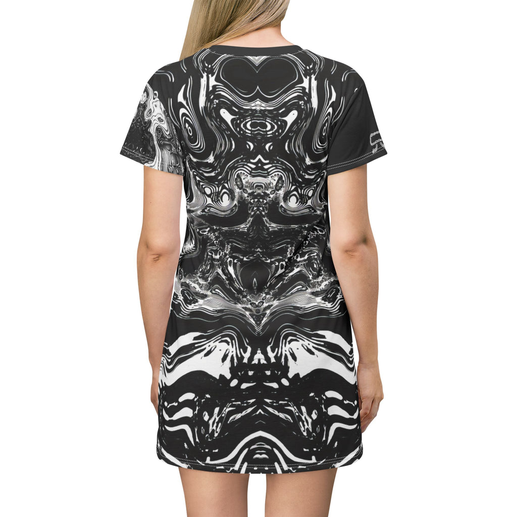T-Shirt Dress - Spirit Black and White