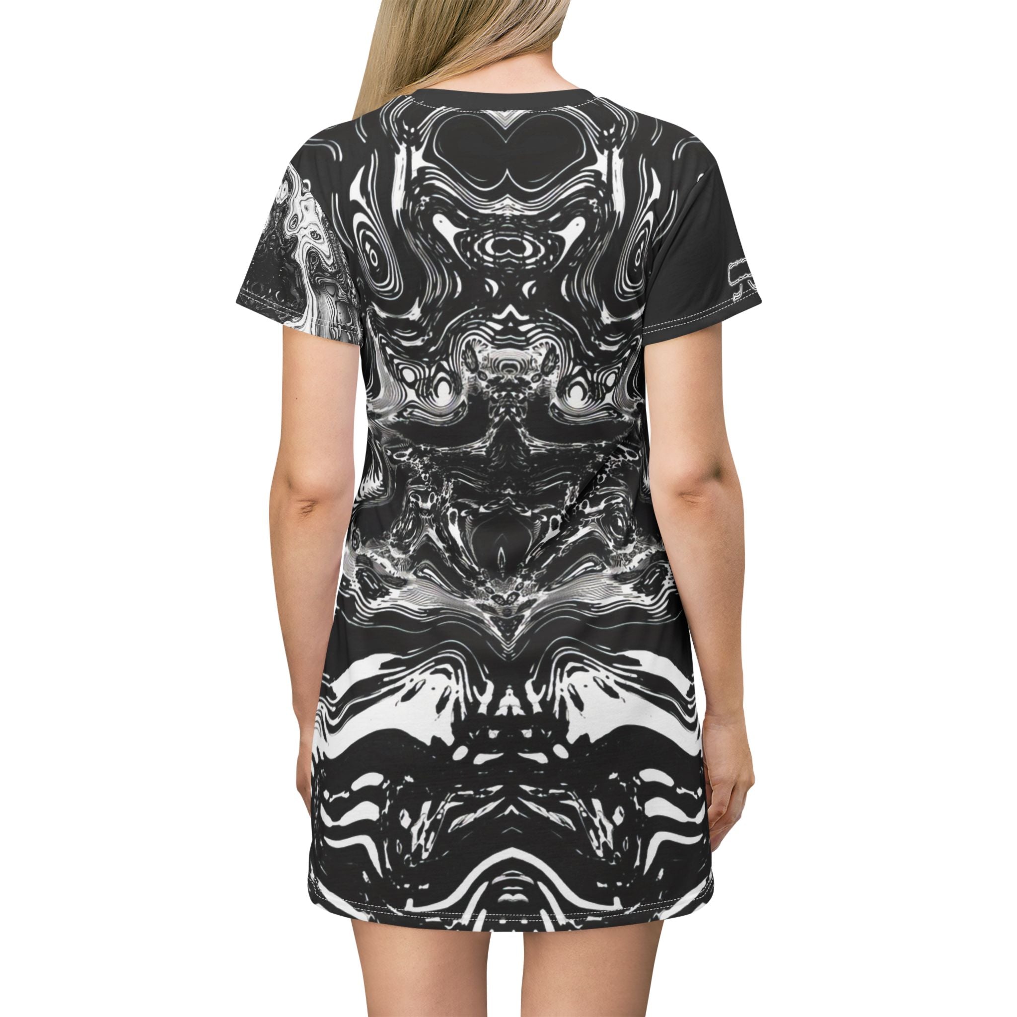 T-Shirt Dress - Spirit Black and White