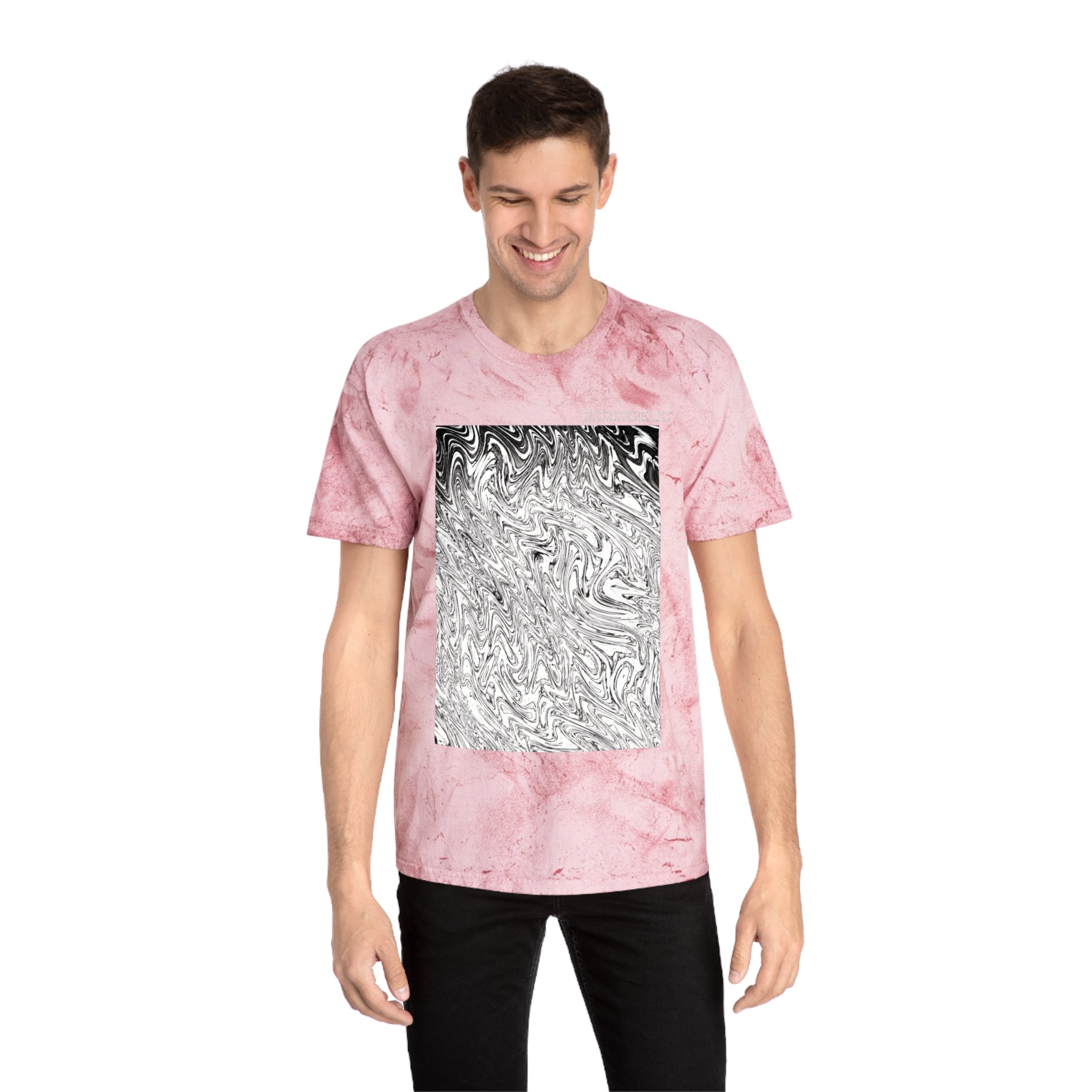 Marbled T-Shirt - Hoops BW