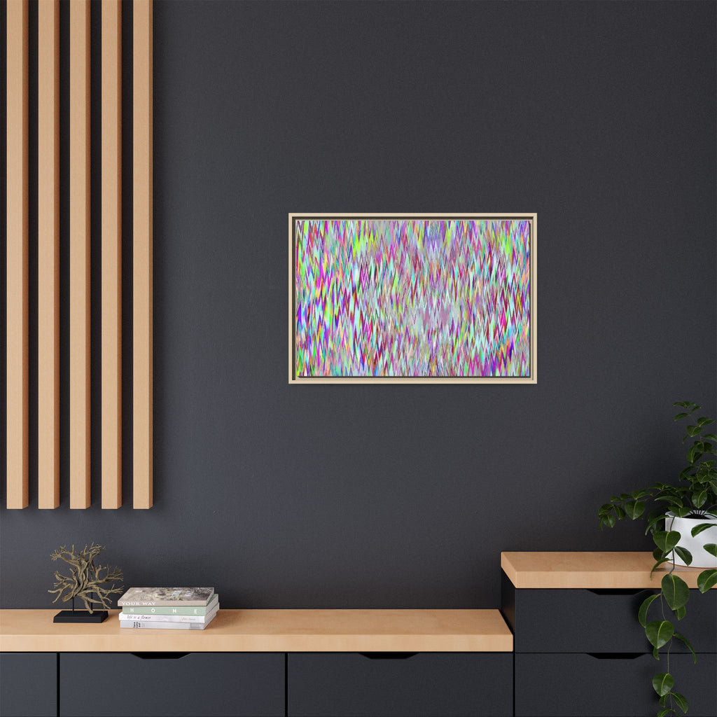 Framed Canvas Art — "Gun Runners Static"