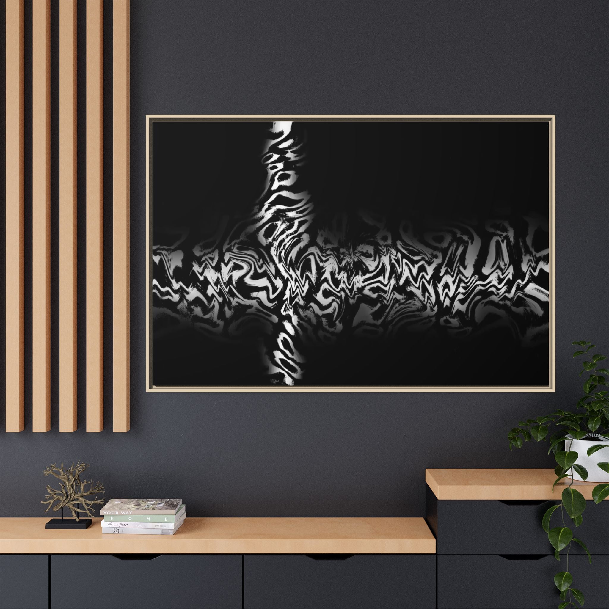 Framed Canvas Art — "Plasma"