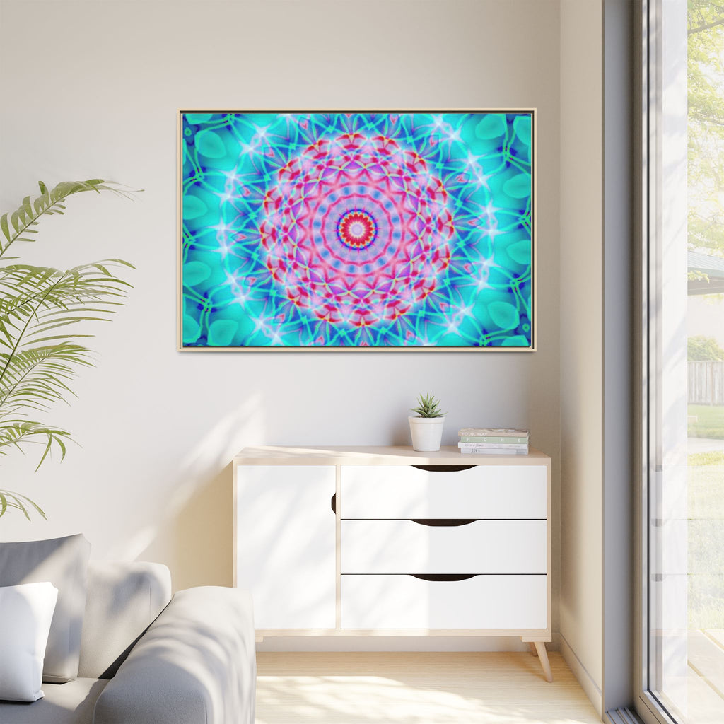 Framed Canvas Art — "Pink Fusion"