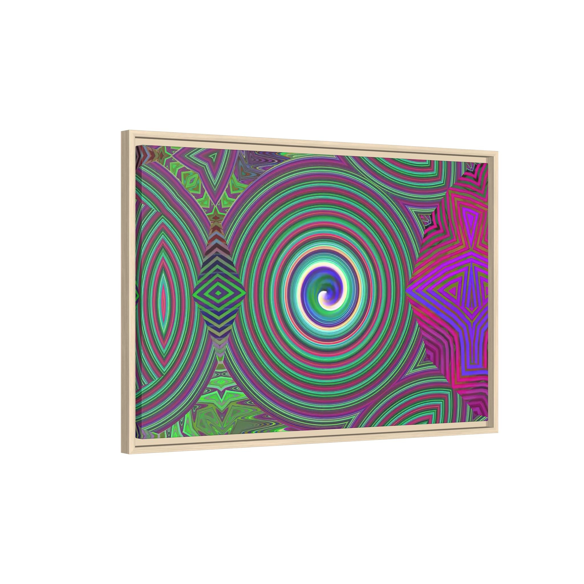 Framed Canvas Art — "Spiroic"