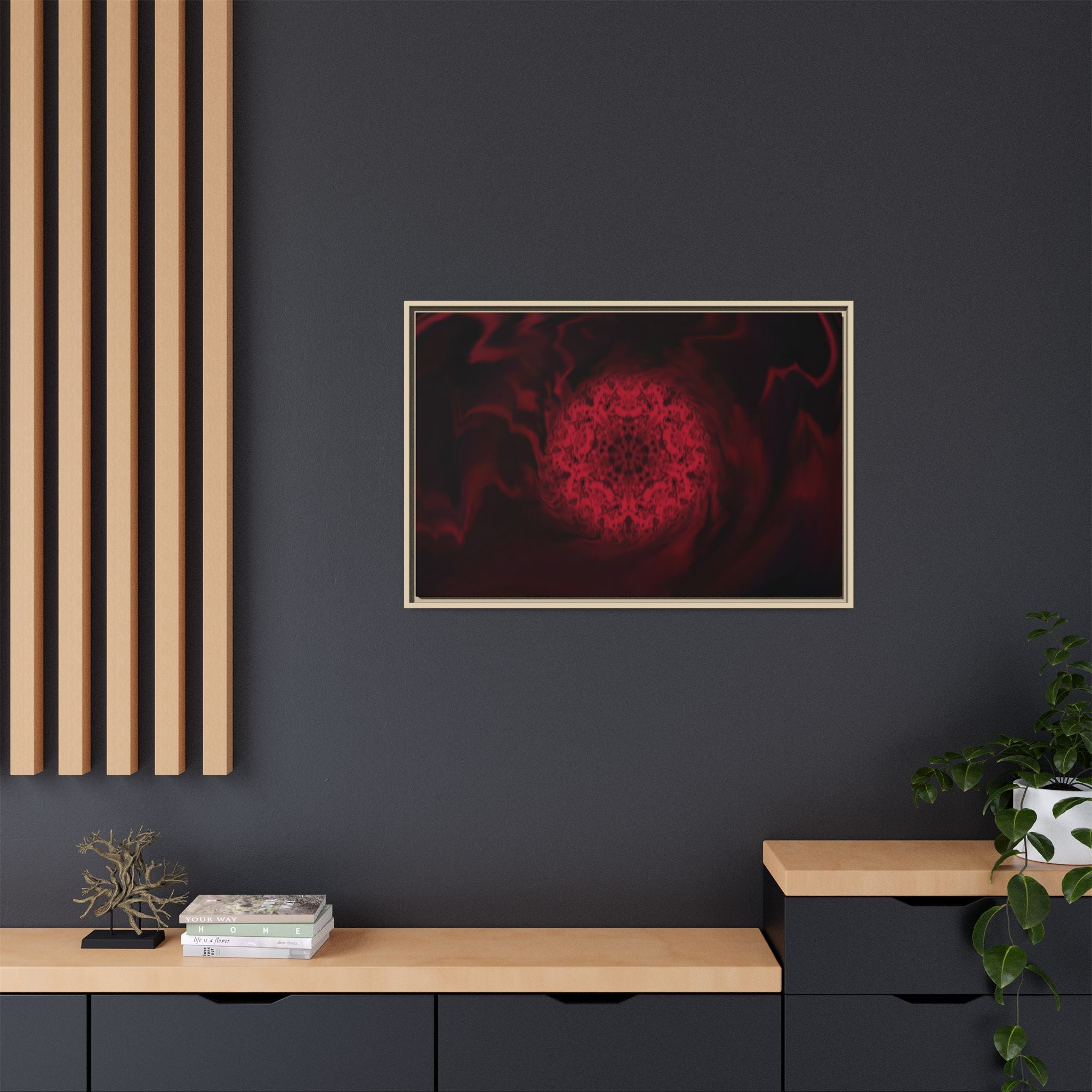 Framed Canvas Art — "Interlaced"