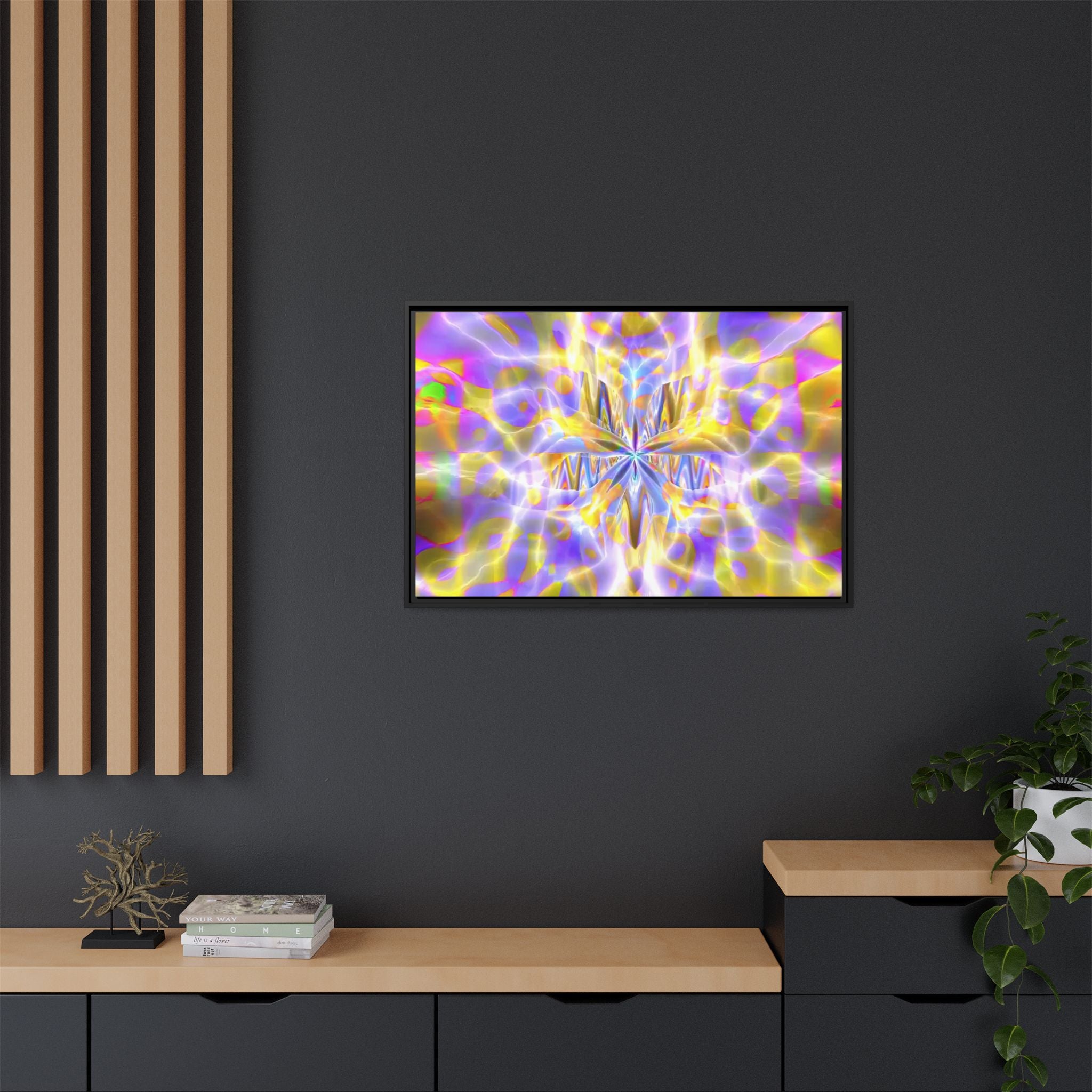 Framed Canvas Art — "Delirium Star"