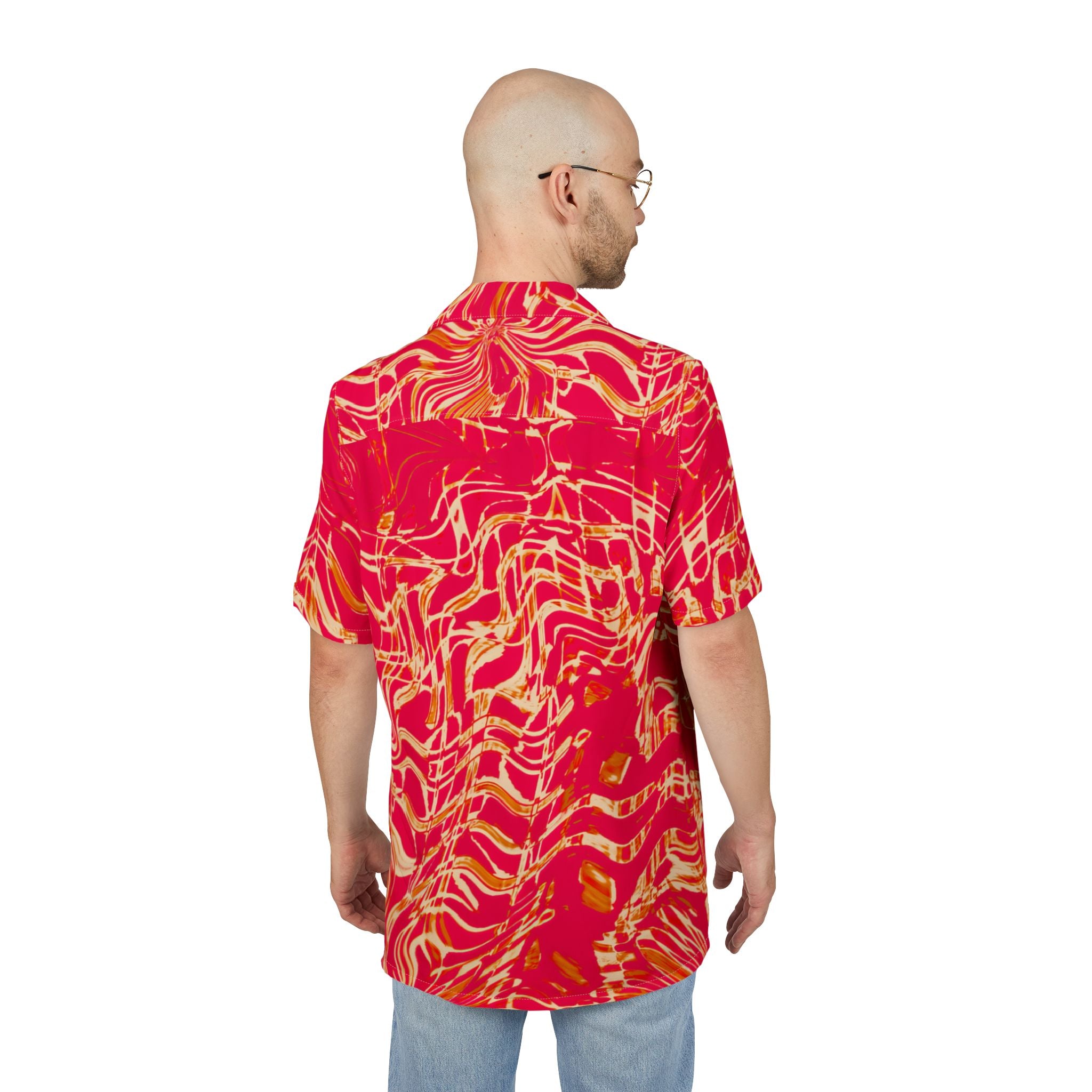 Hawaiian Shirt — Fiesta Flame