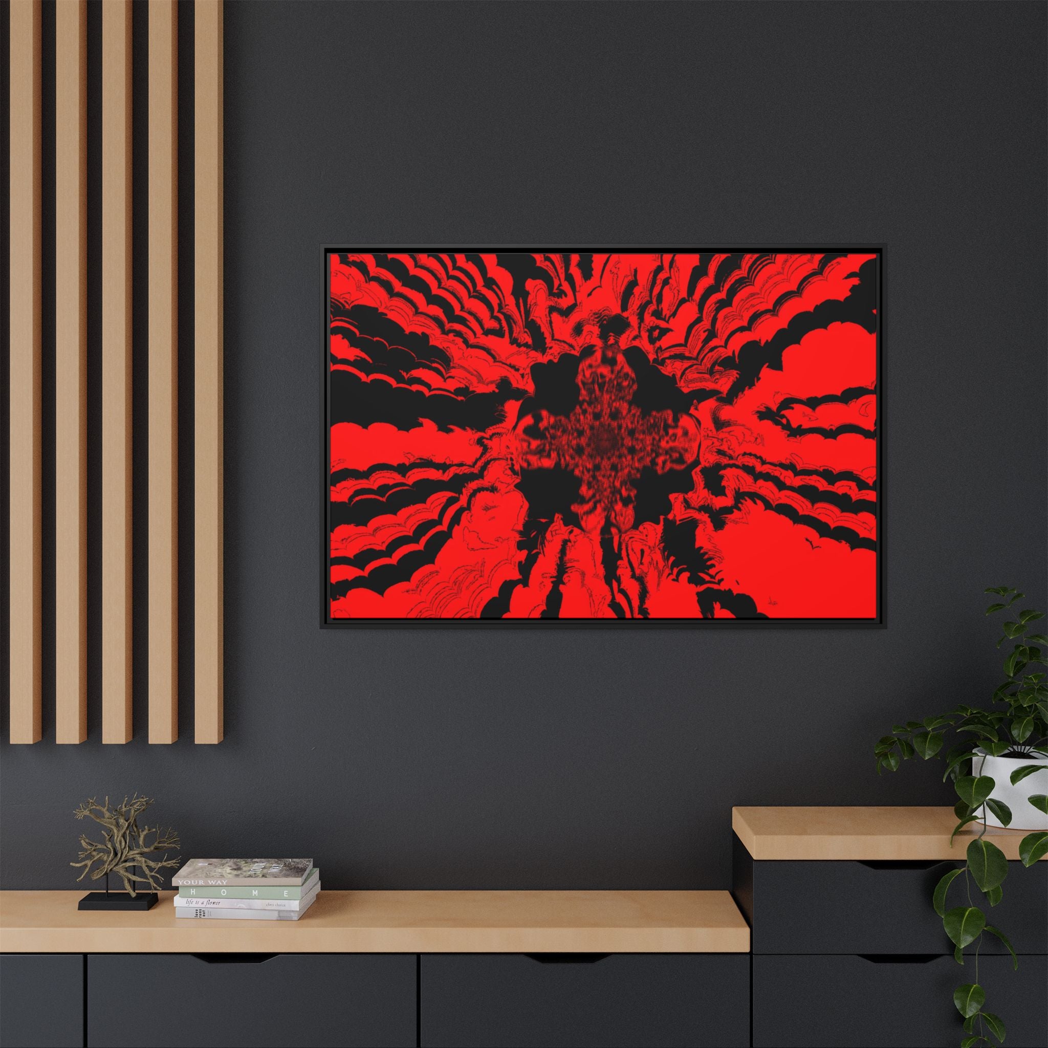 Framed Canvas Art — "Subcranial"