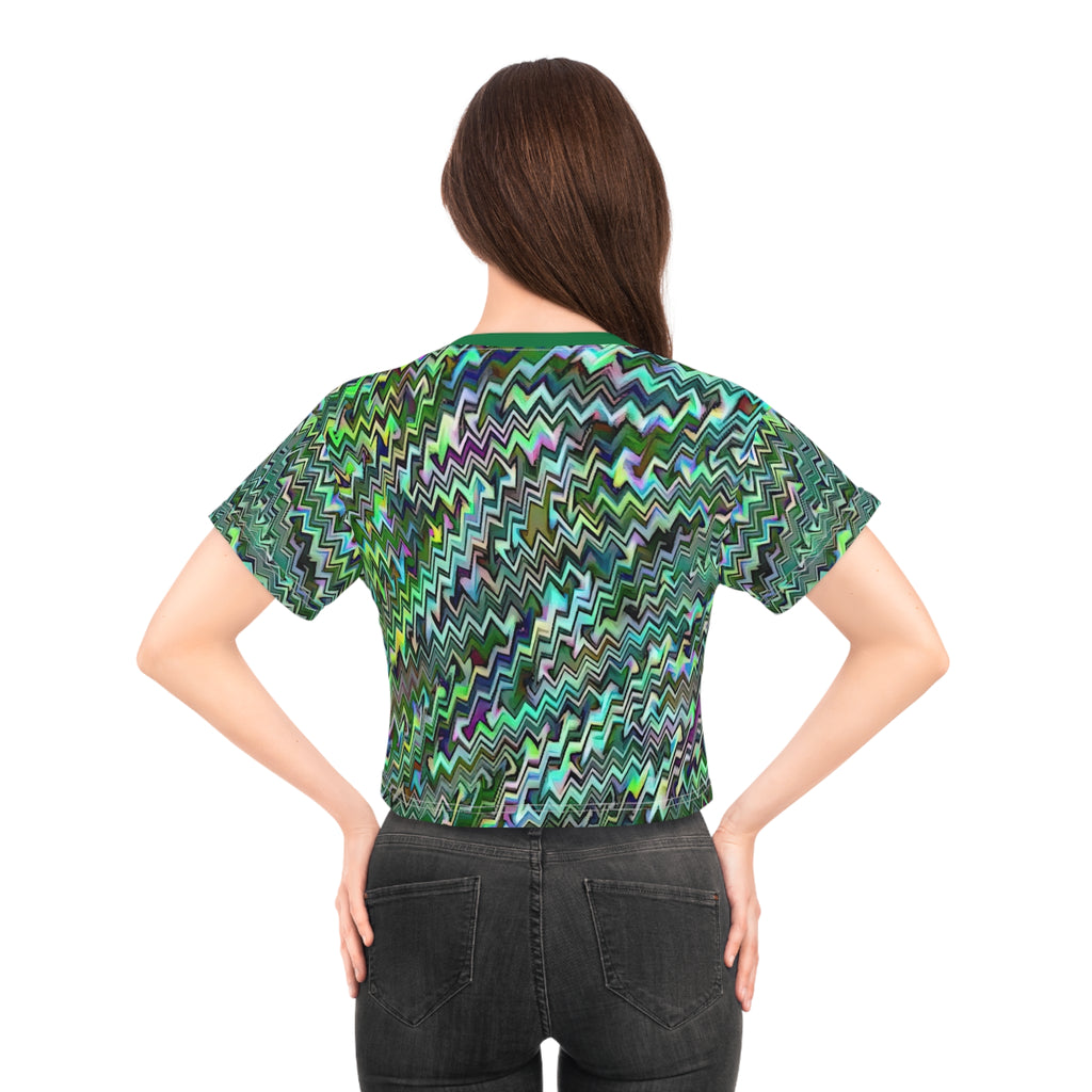 Crop Tee "Jagged" (AOP)