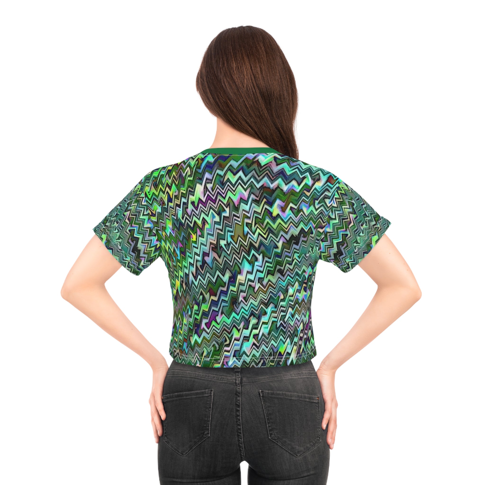 Crop Tee "Jagged" (AOP)
