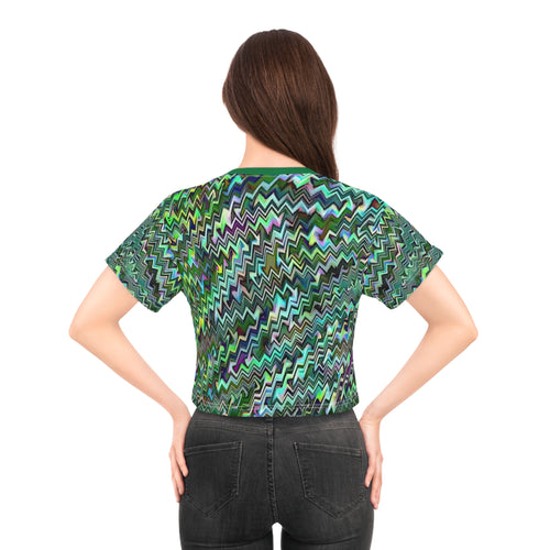 Crop Tee "Jagged" (AOP)