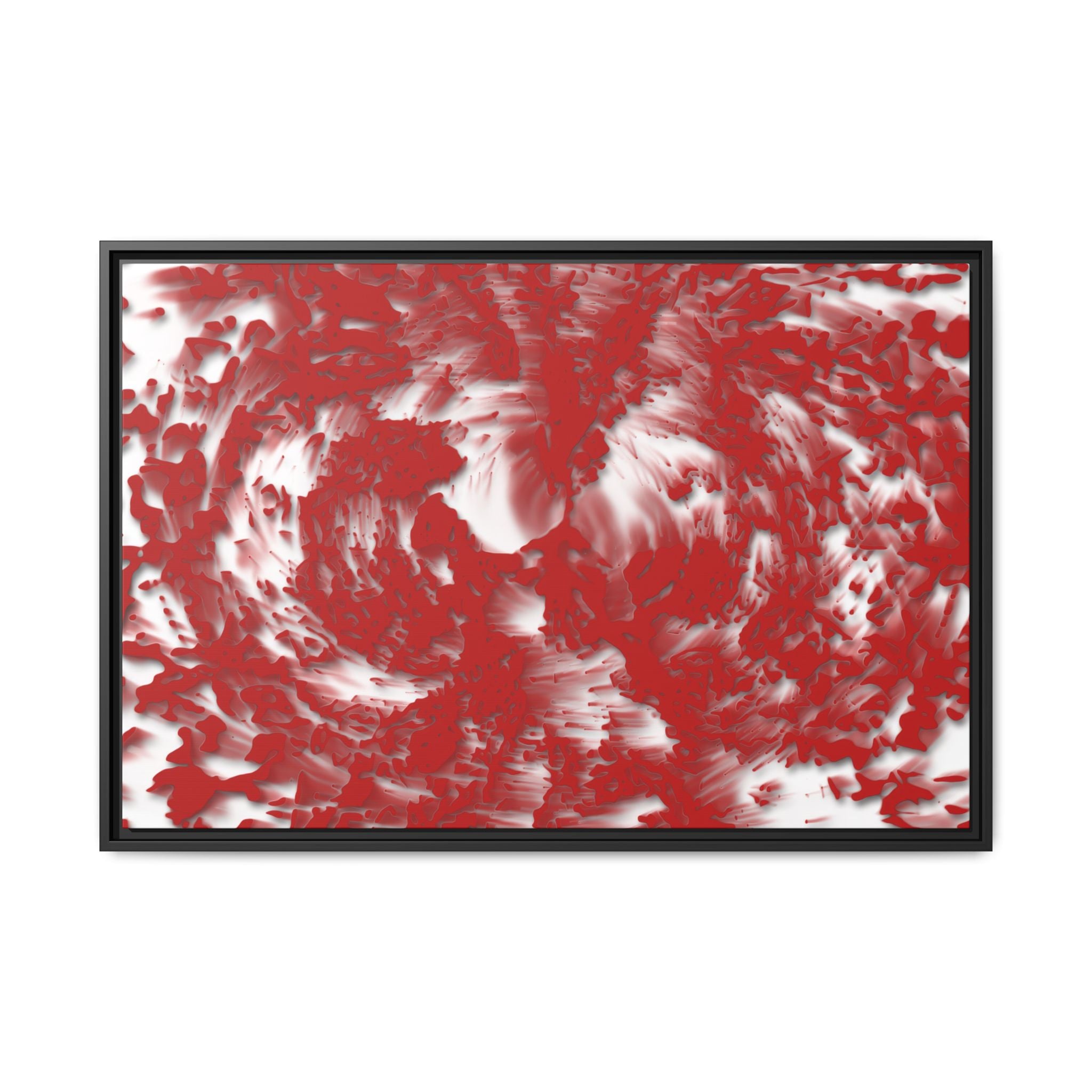 Framed Canvas Art - Tracers Red