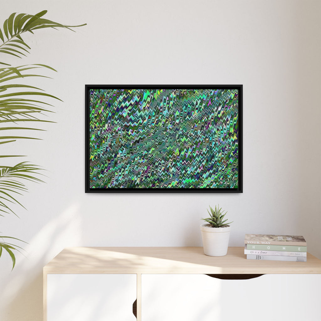 Framed Canvas Art — "GR Jagged"