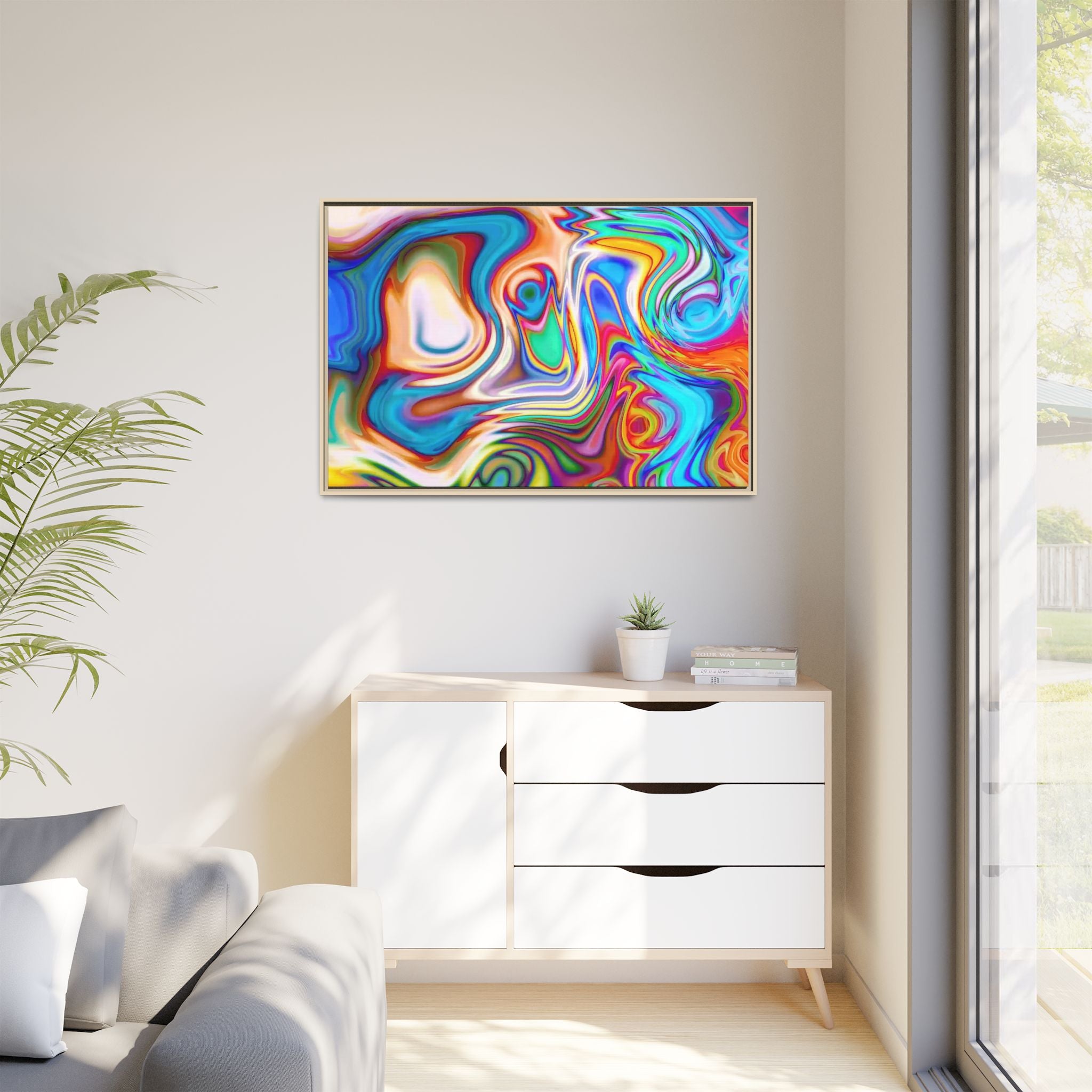 Framed Canvas Art — "Metatonal"