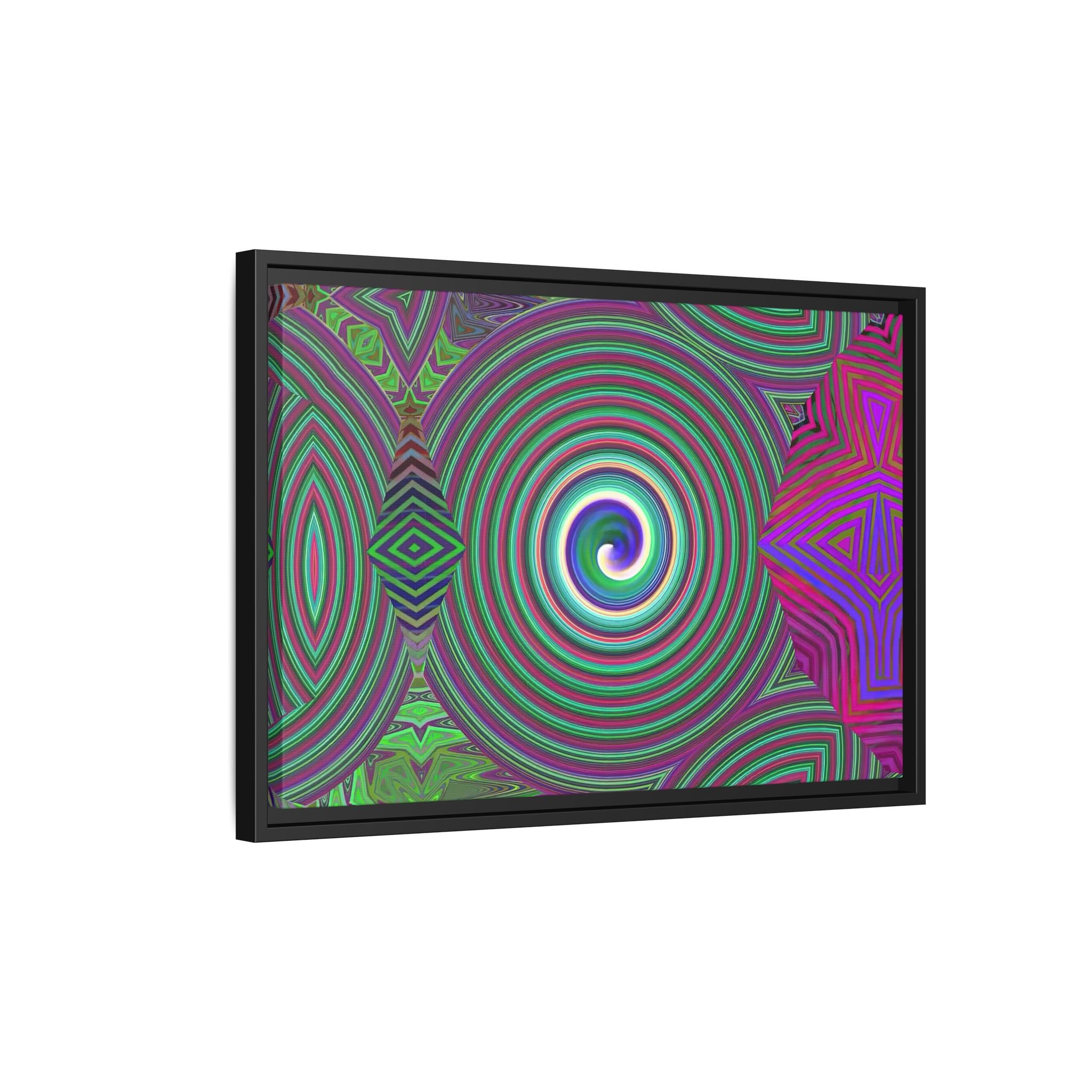 Framed Canvas Art — "Spiroic"